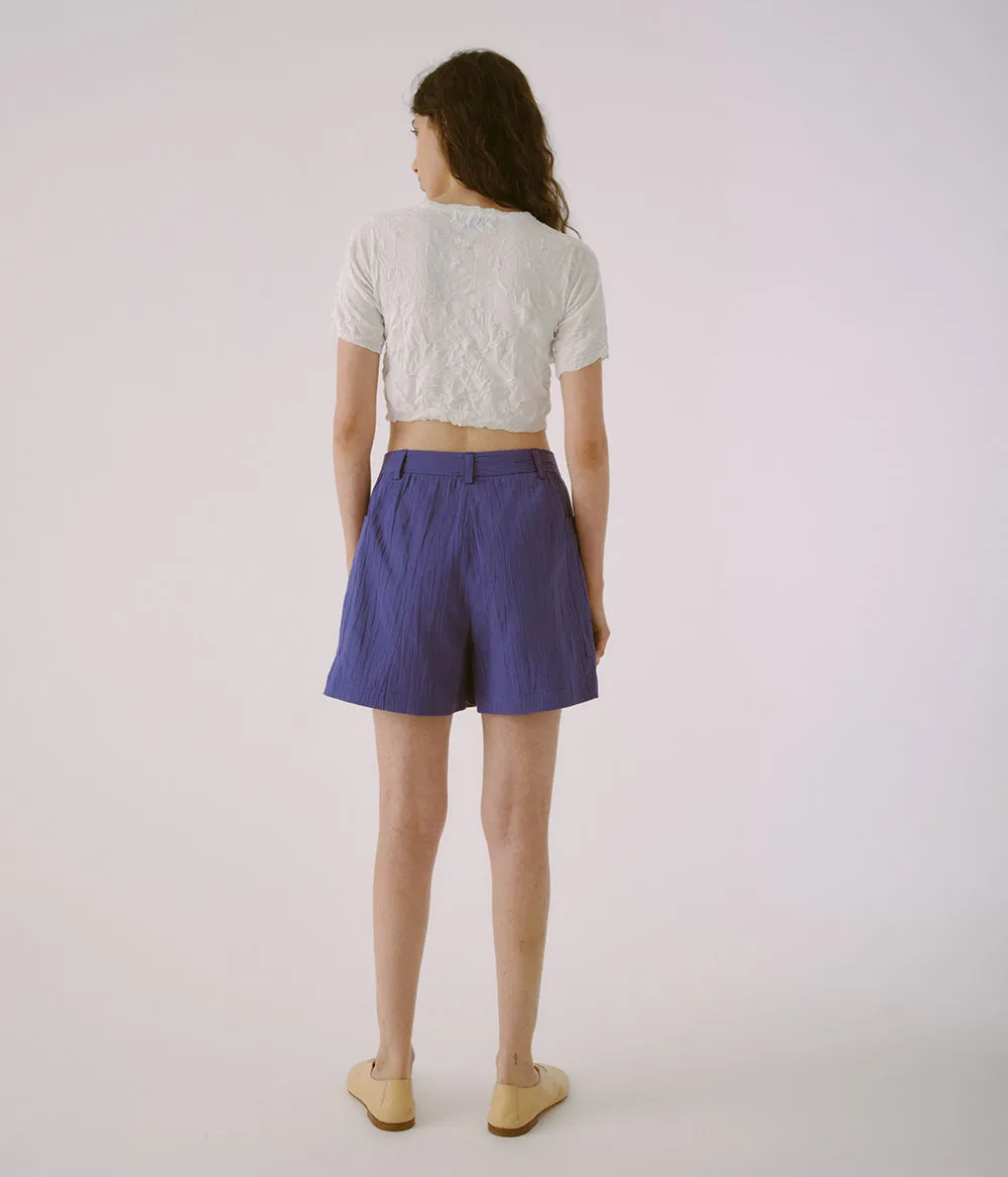 Crinkled Petite Knit Tee in White sold by Sayaka Davis product image thumbnail 2