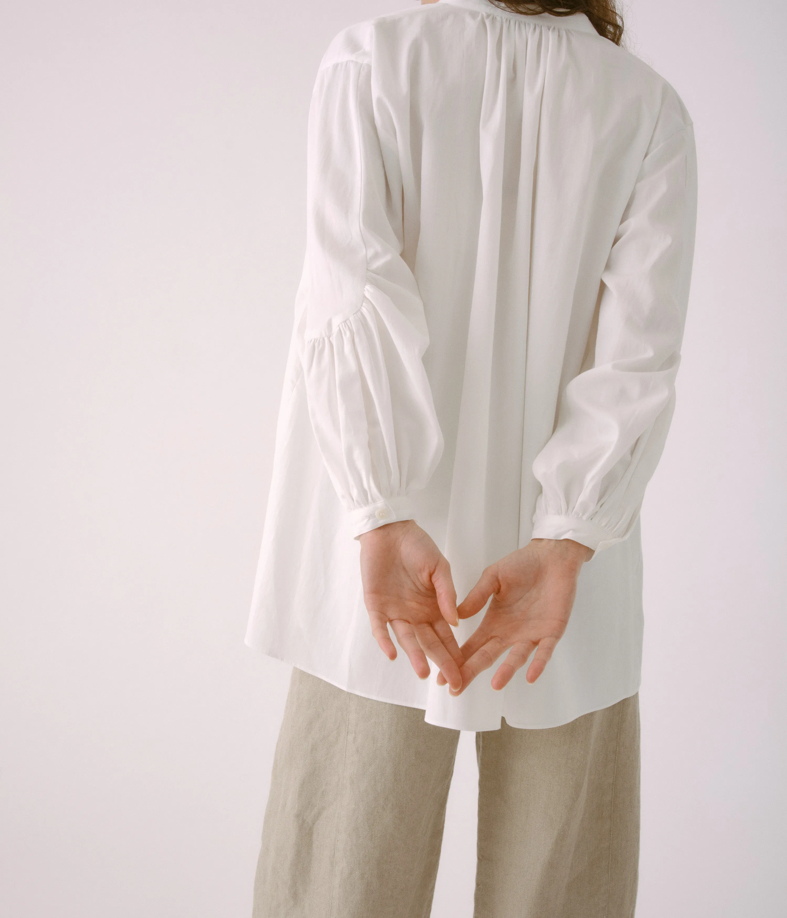 Puffy Sleeve Blouse in White sold by Sayaka Davis product image thumbnail 3