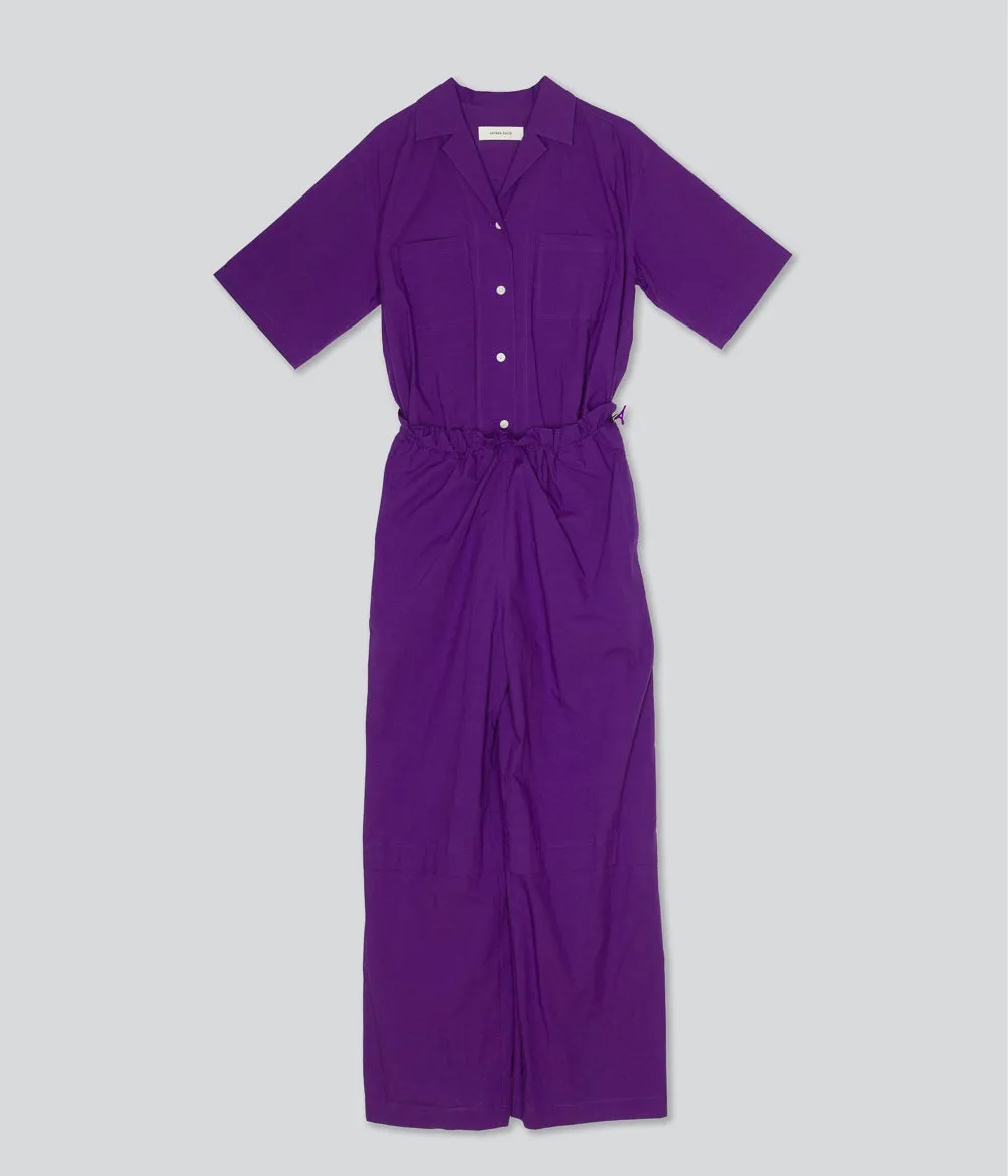 Open Collar Jumpsuit in Purple sold by Sayaka Davis product image thumbnail 5