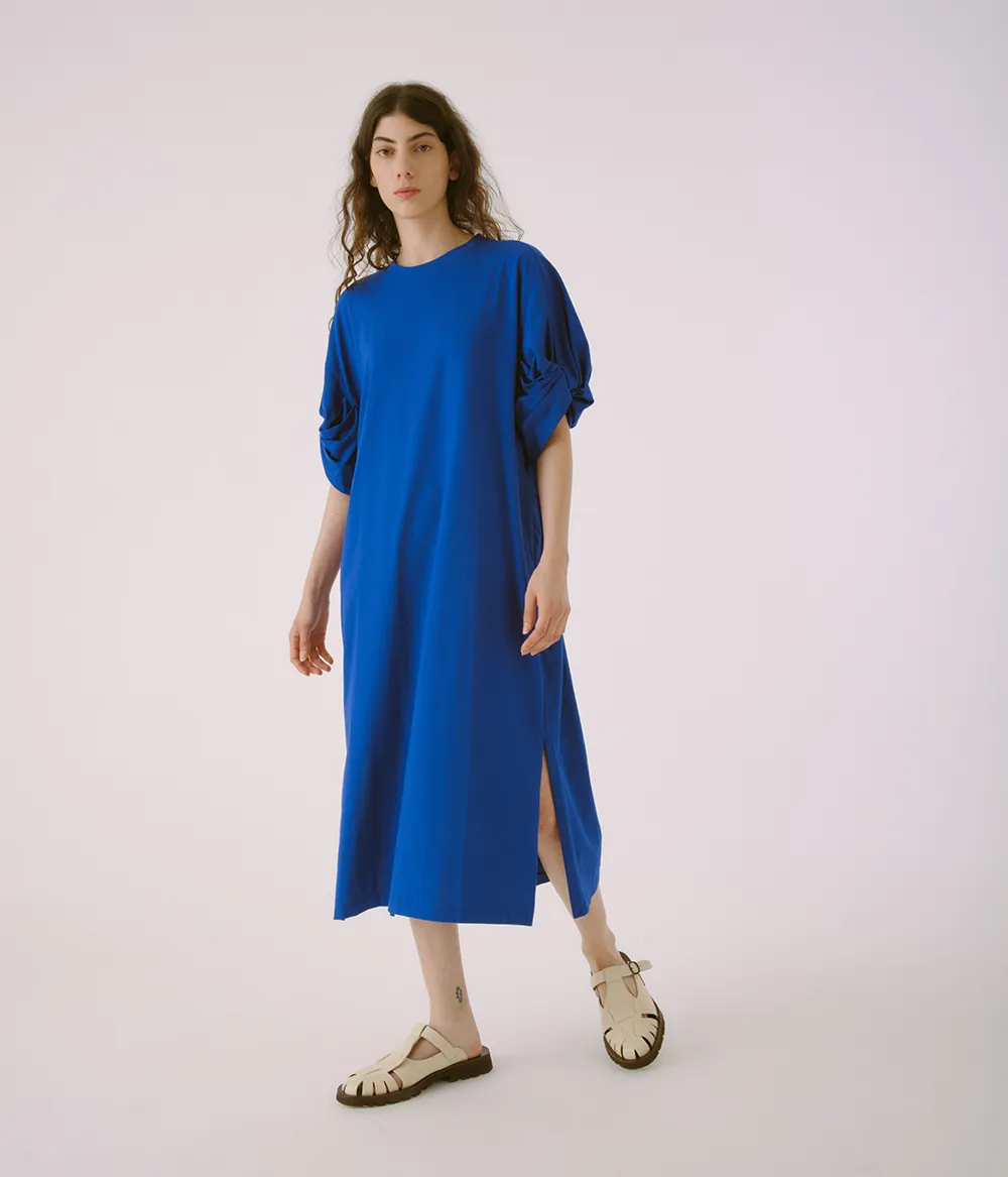 Twisted Sleeve Dress in Ultramarine sold by Sayaka Davis product image thumbnail 2