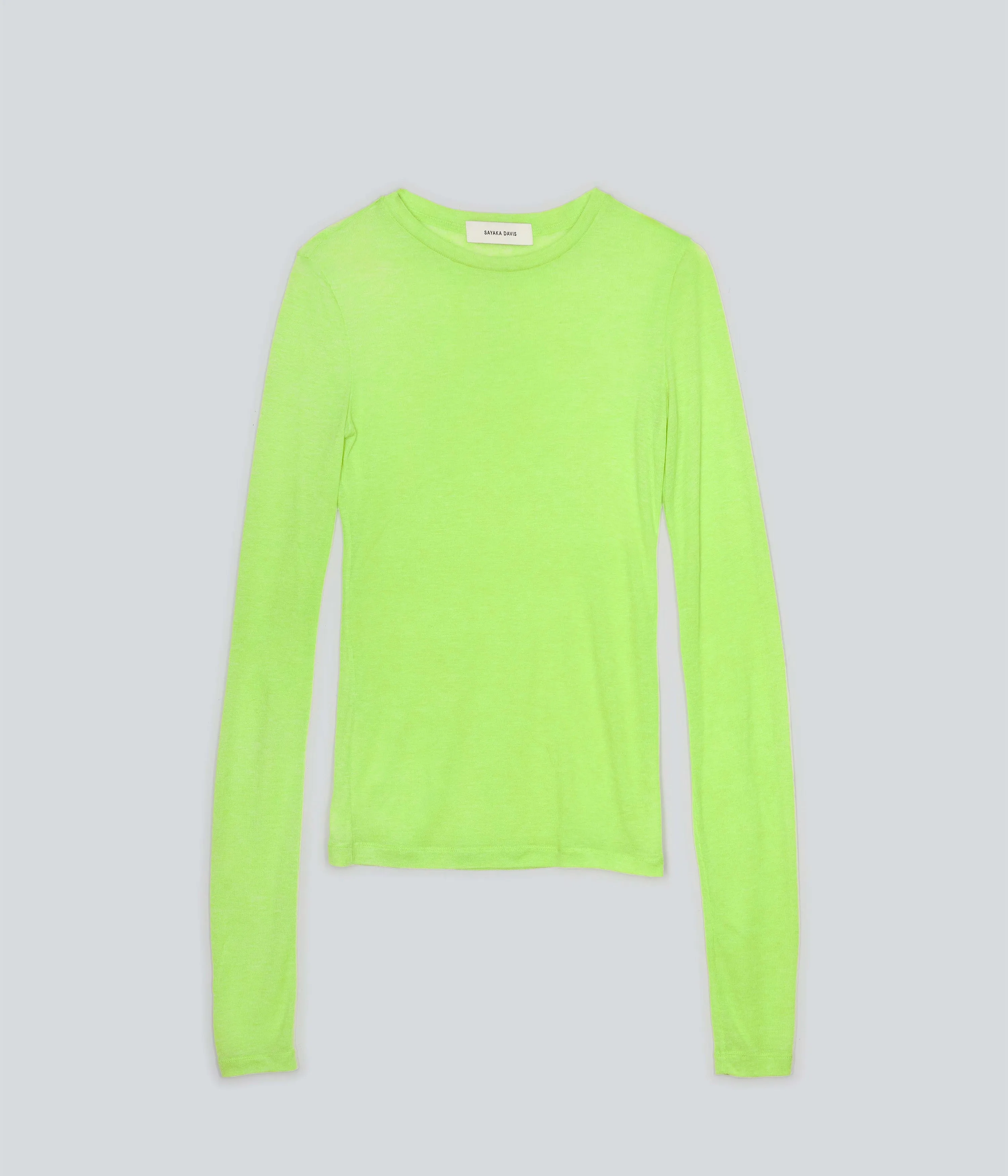 Sheer Long Tee in Wasabi sold by Sayaka Davis product image thumbnail 5