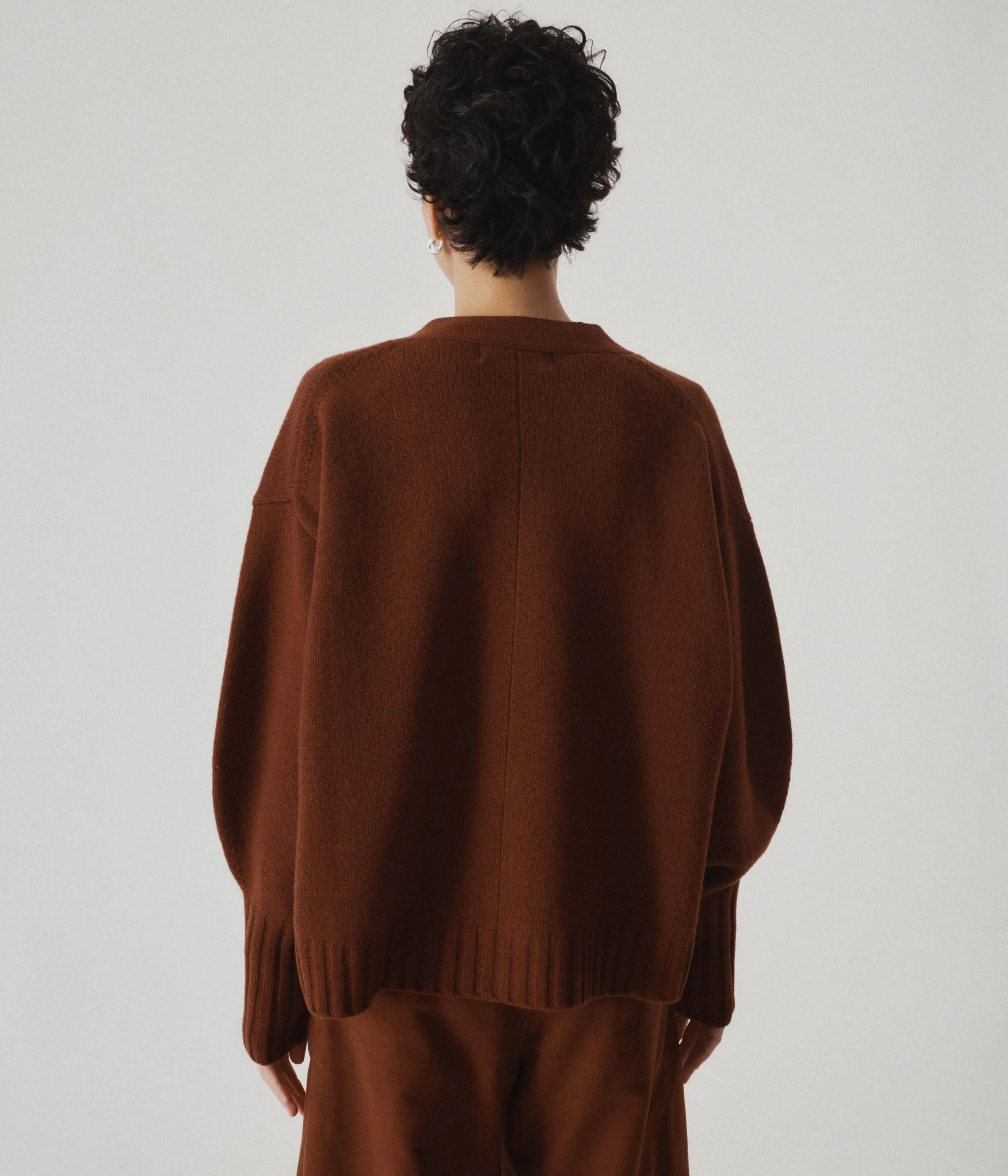 Balloon Sleeve Cardigan in Cinnamon sold by Sayaka Davis product image thumbnail 4