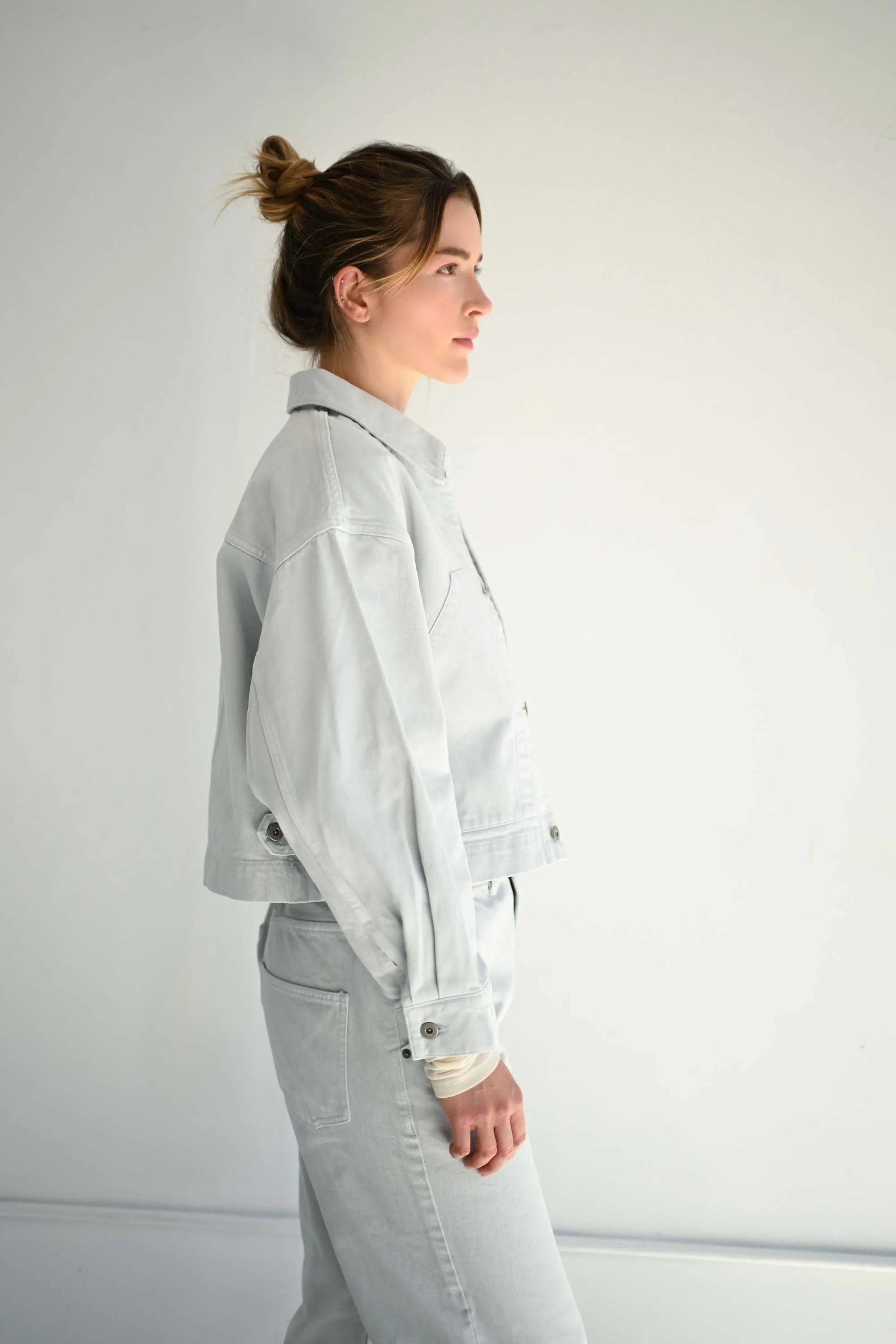 Cropped Jacket in Ice Gray sold by Sayaka Davis product image thumbnail 5