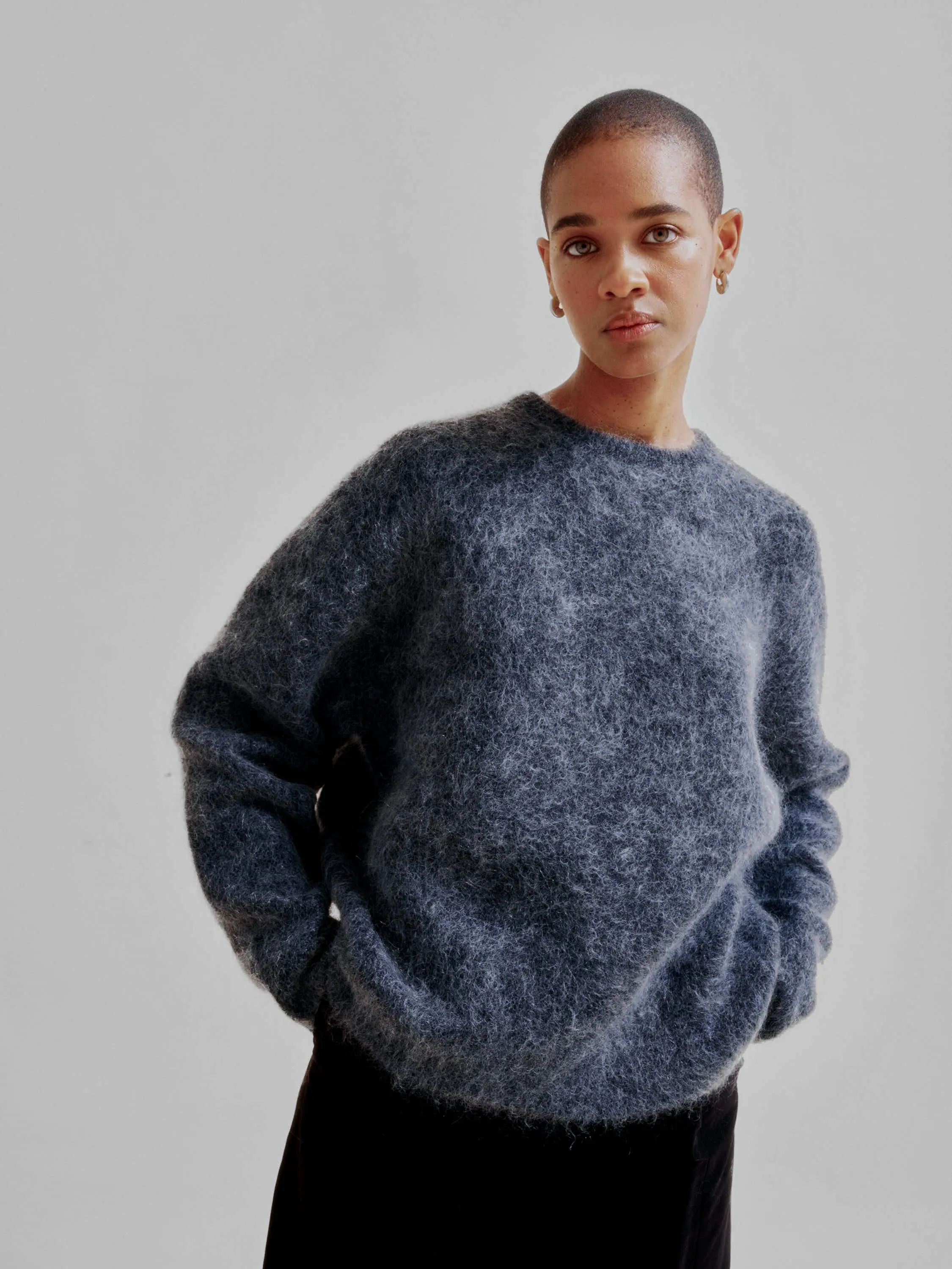 Mohair Pullover in Charcoal sold by Sayaka Davis product image thumbnail 3
