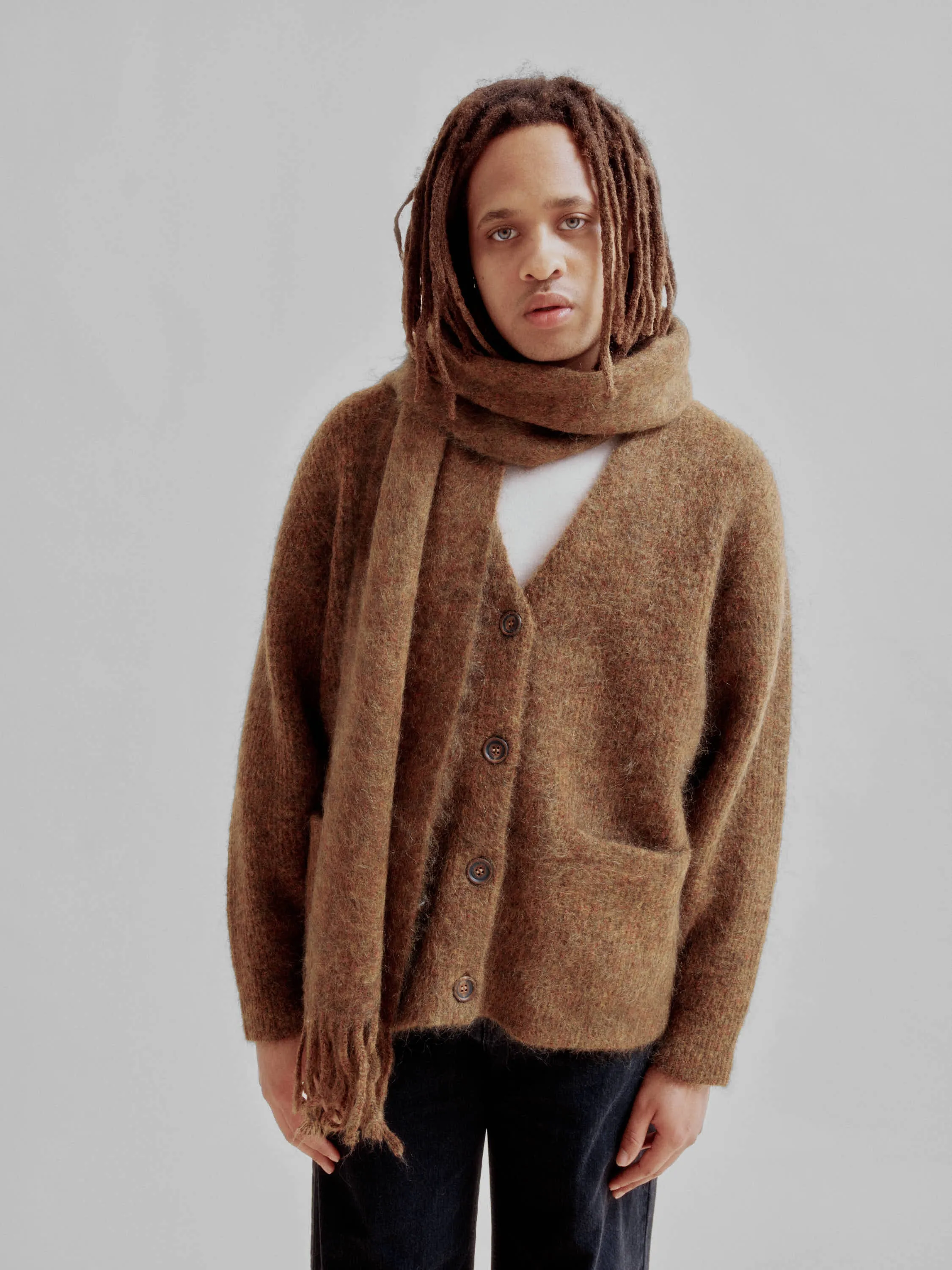 Brushed Mohair Scarf in Spices sold by Sayaka Davis product image thumbnail 2