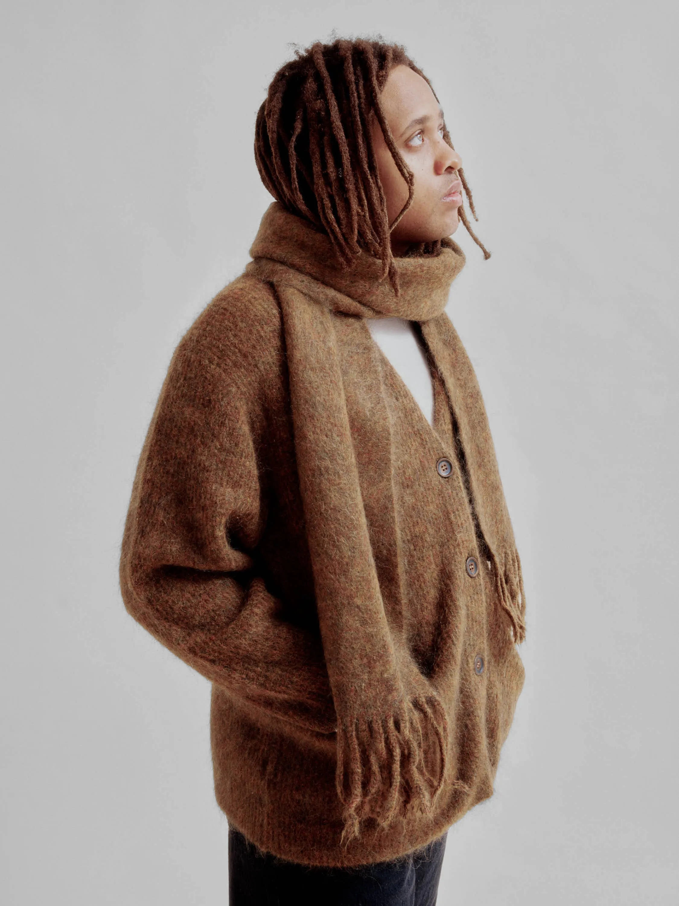 Brushed Mohair Scarf in Spices sold by Sayaka Davis product image thumbnail 5