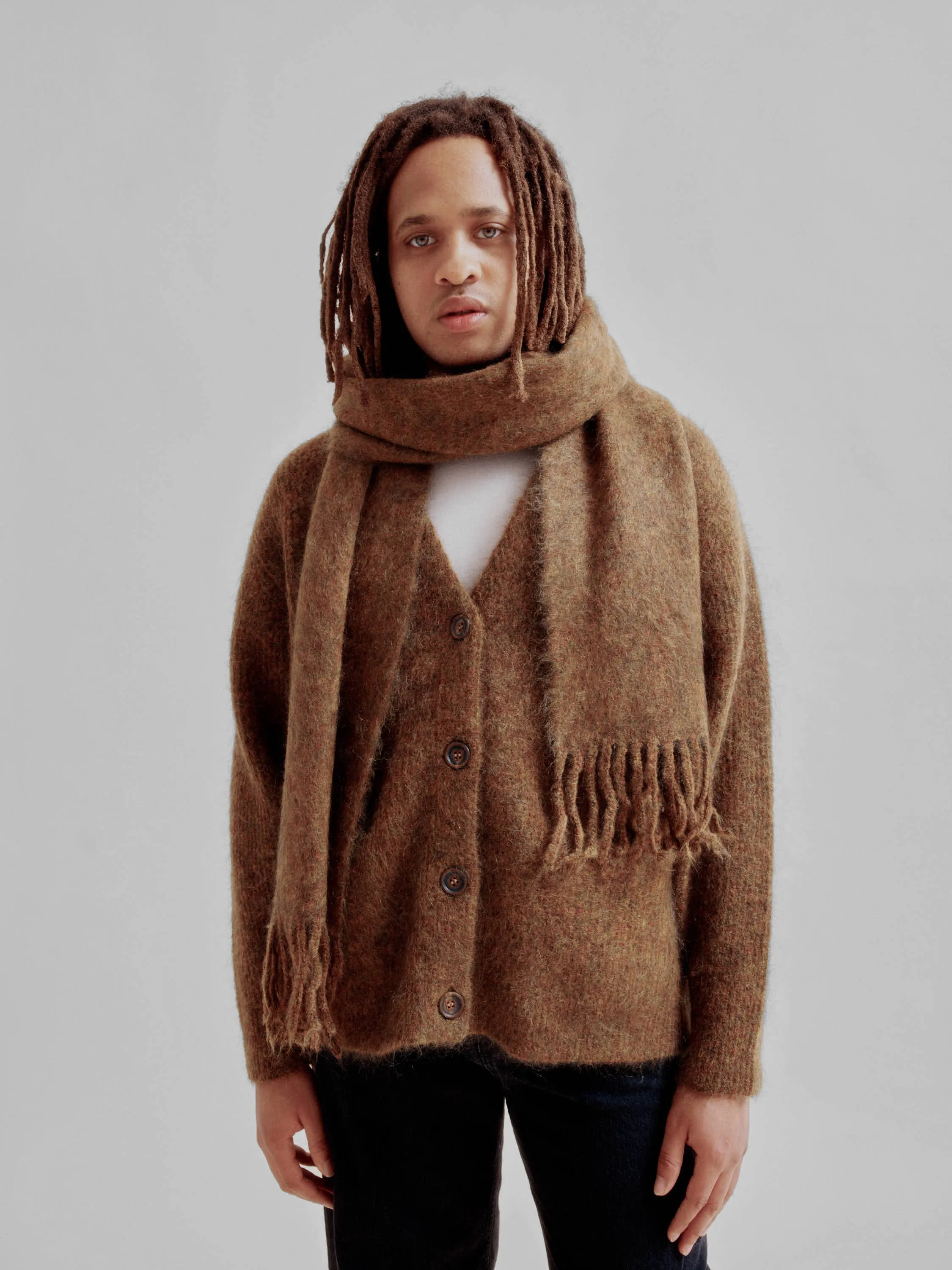 Brushed Mohair Scarf in Spices sold by Sayaka Davis product image thumbnail 3