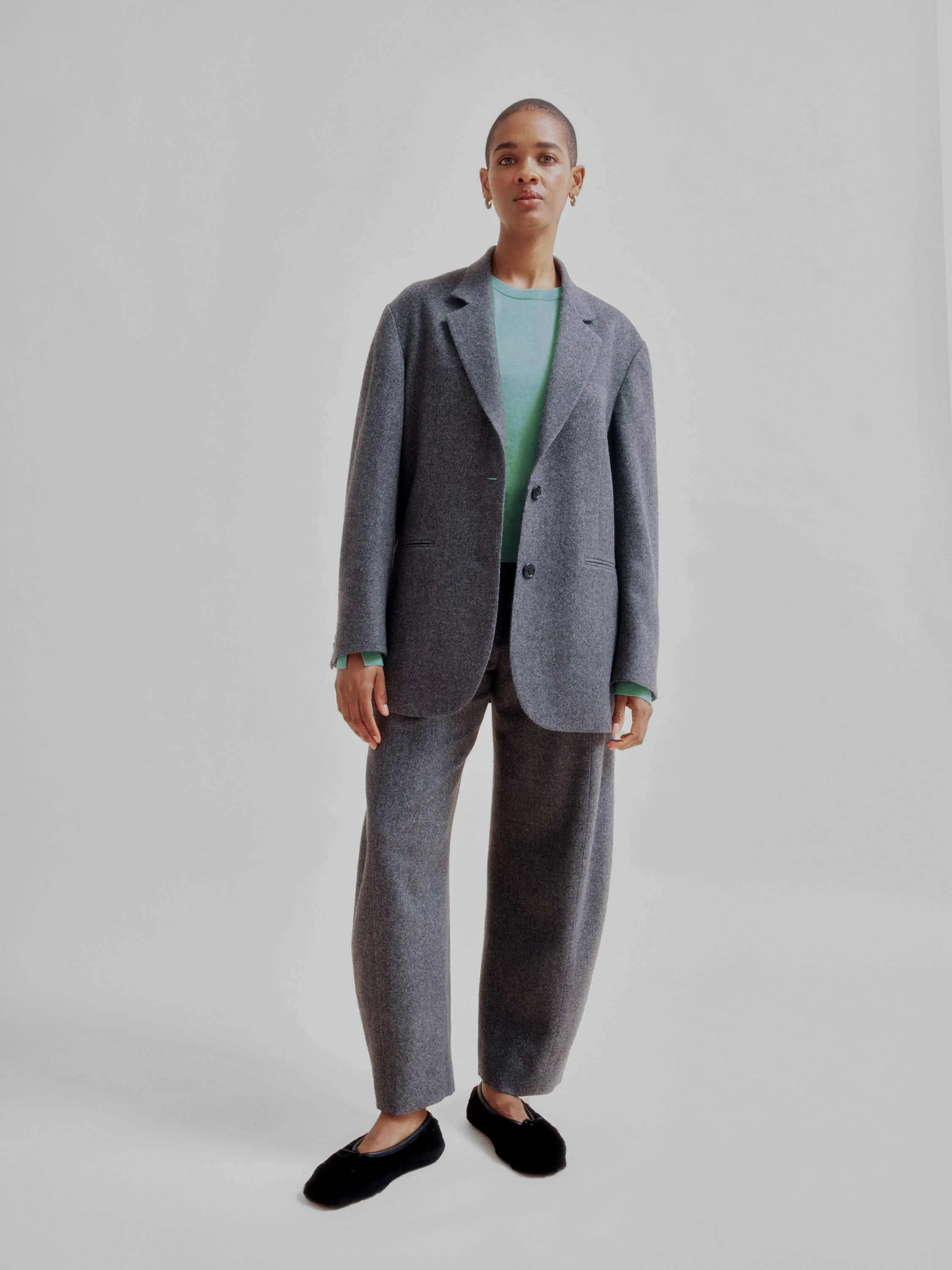 Two Button Blazer in Gray sold by Sayaka Davis product image thumbnail 4