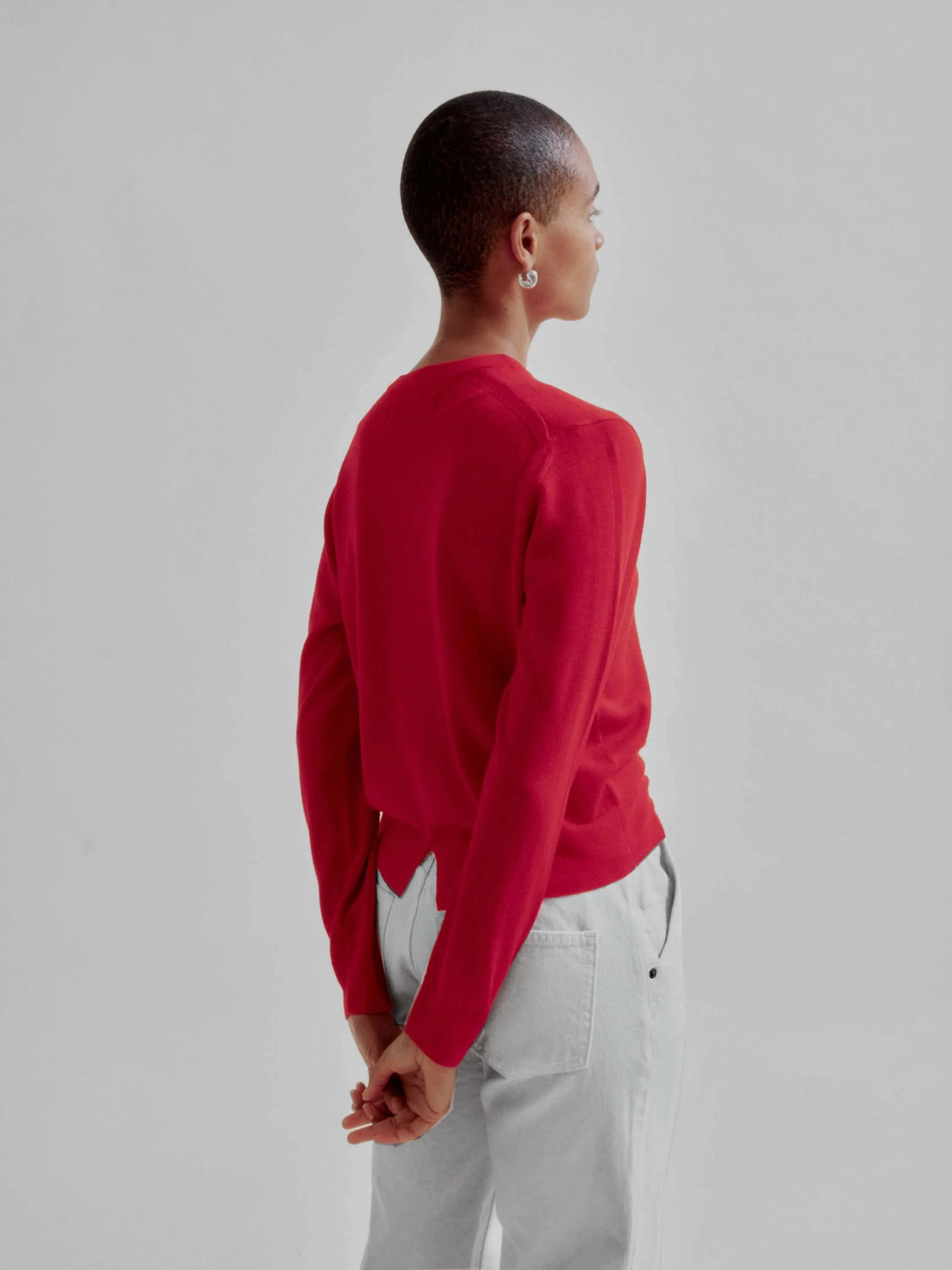 Compact Cardigan in Red sold by Sayaka Davis product image thumbnail 5