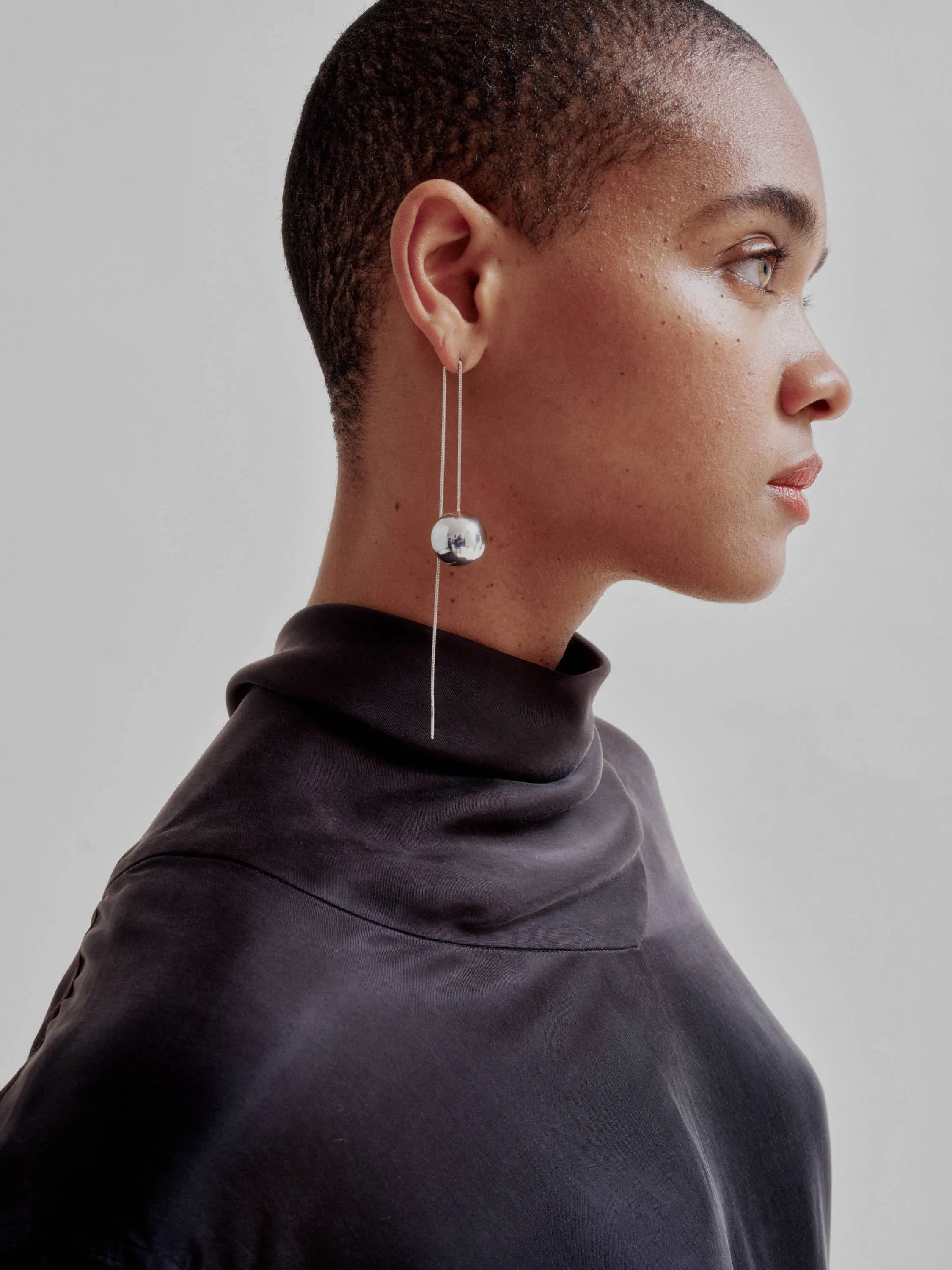 Scarf Collar Blouse in Black sold by Sayaka Davis product image thumbnail 3