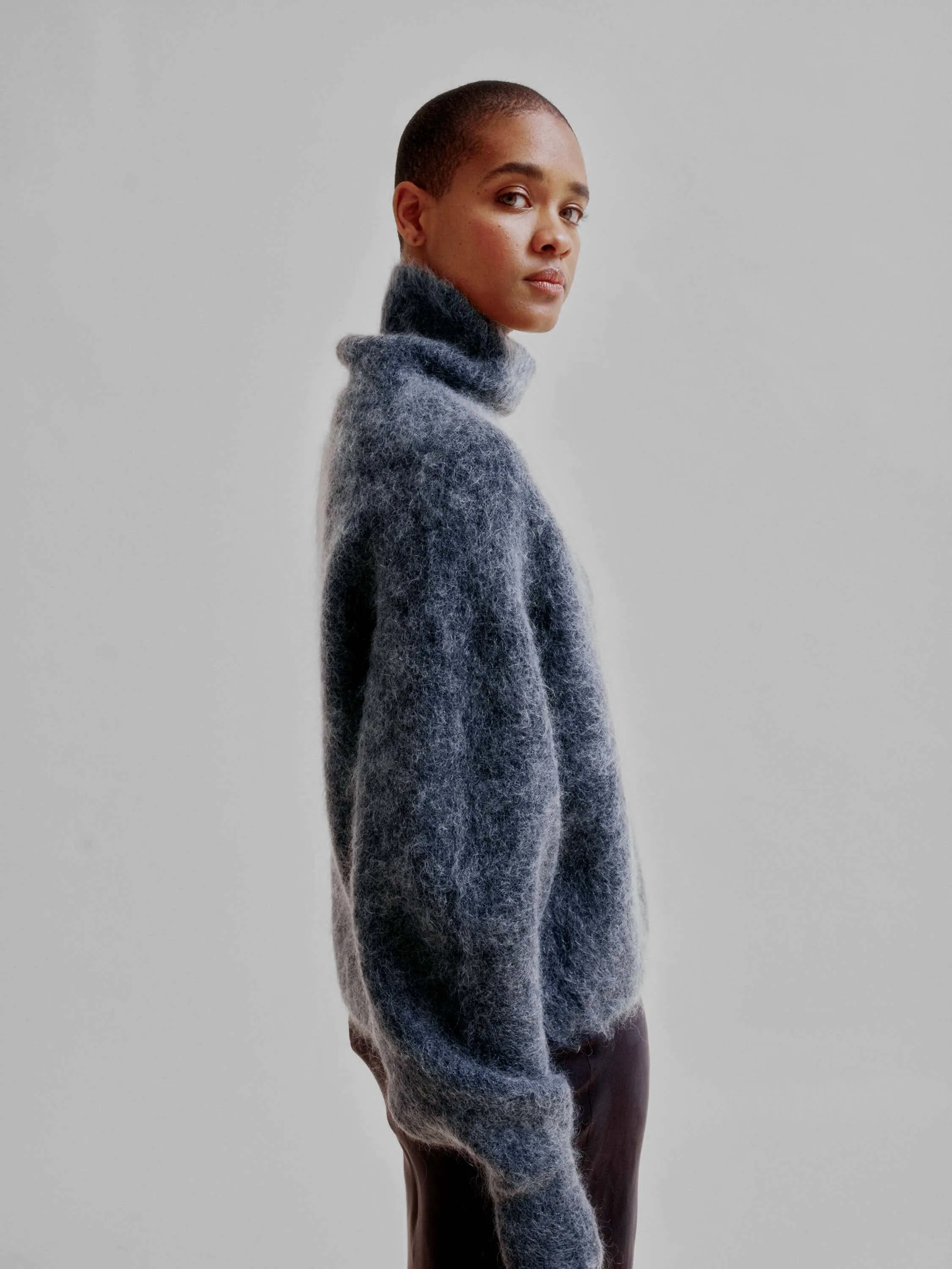 Mohair Highneck in Charcoal sold by Sayaka Davis product image thumbnail 5