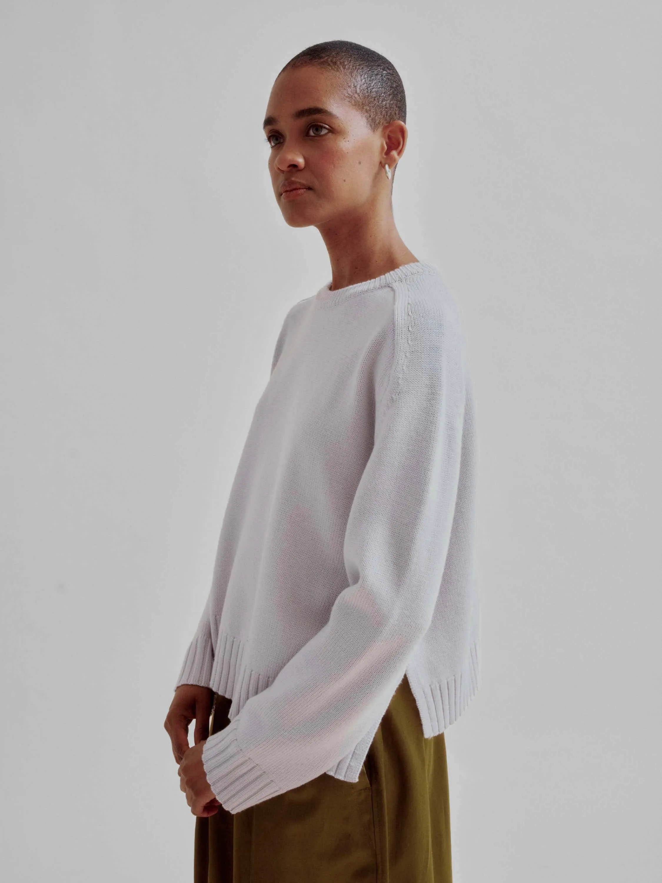 CREWNECK PULLOVER IN ICE GRAY sold by Sayaka Davis product image thumbnail 4