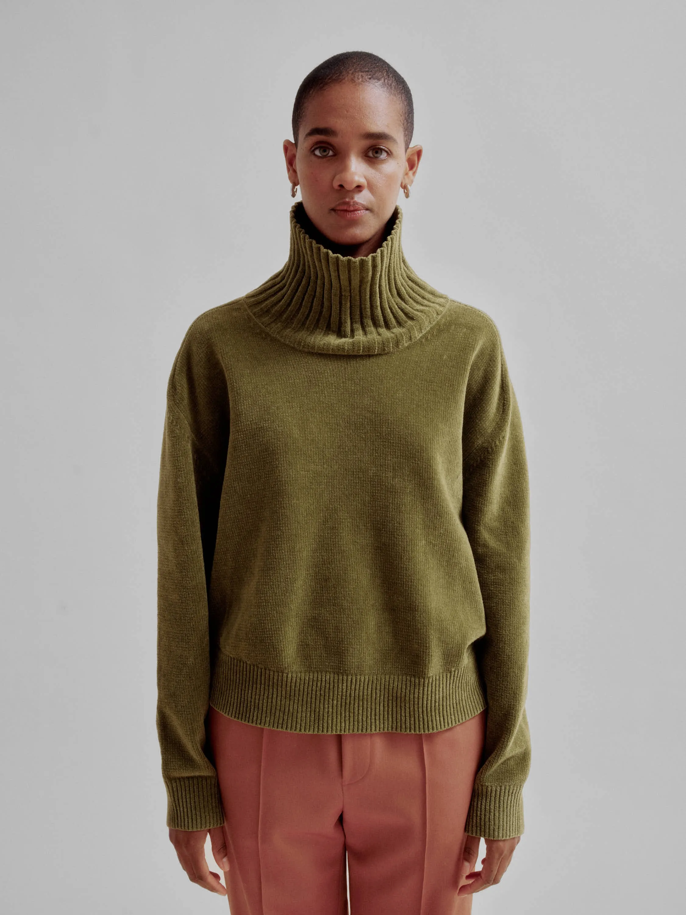 HIGHNECK SWEATER IN PICKLE sold by Sayaka Davis product image thumbnail 3