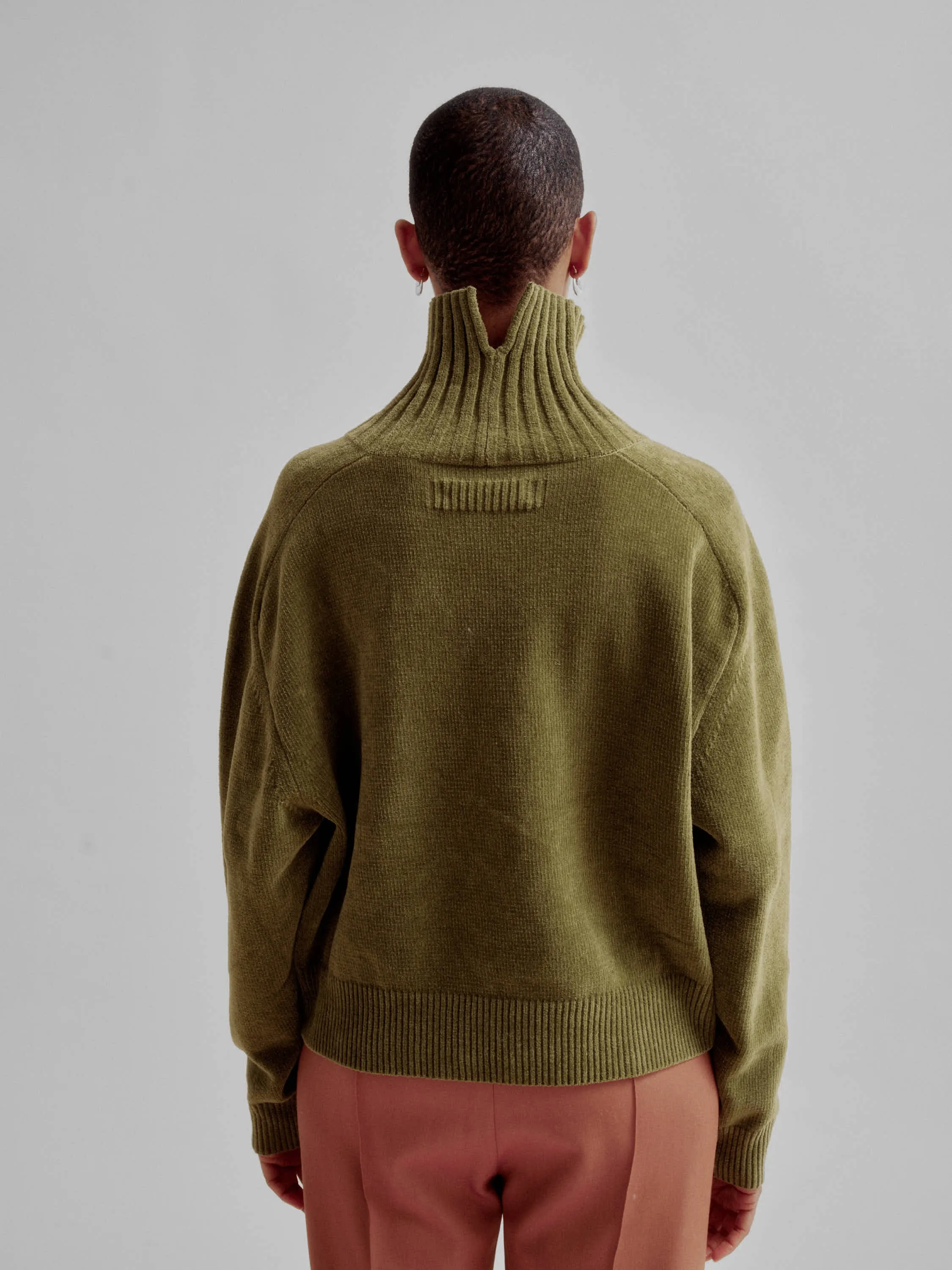 HIGHNECK SWEATER IN PICKLE sold by Sayaka Davis product image thumbnail 4