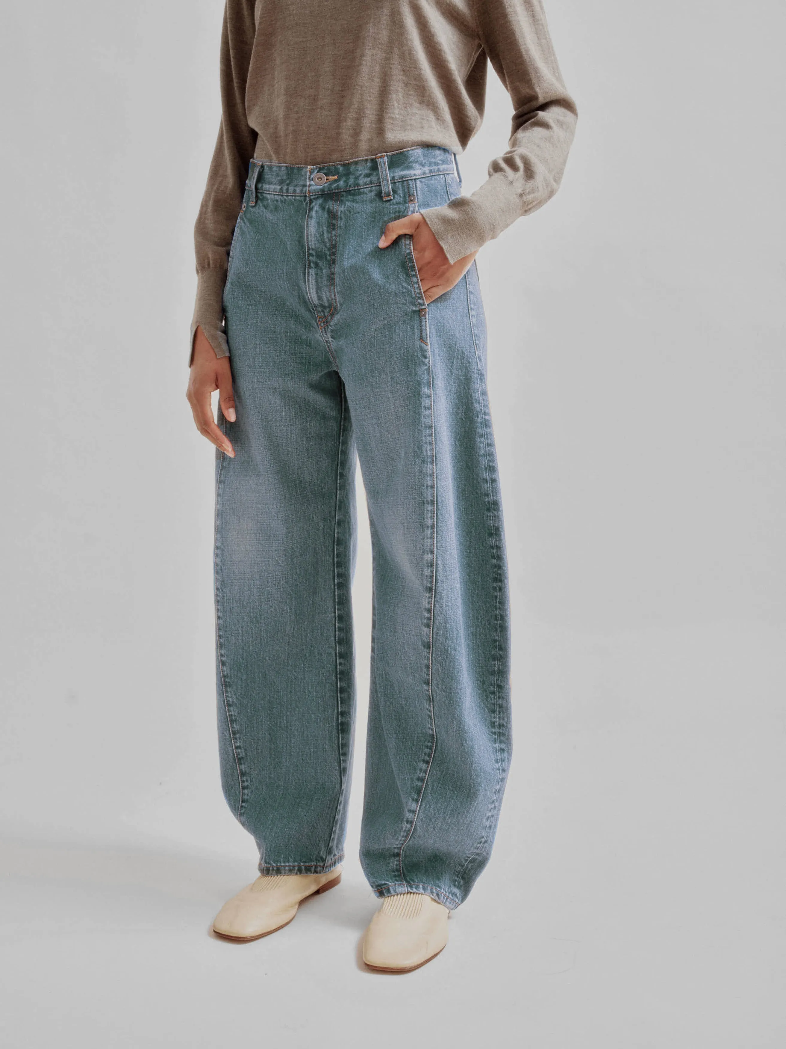 BARREL DENIM IN VINTAGE BLUE sold by Sayaka Davis product image thumbnail 4
