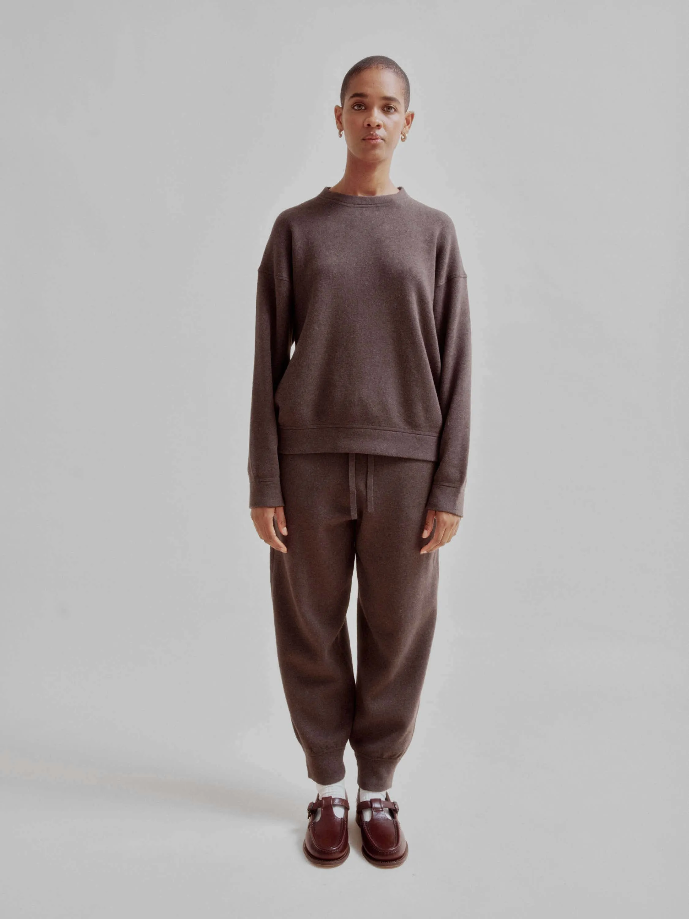 KNIT SWEATPANTS IN BROWNIE sold by Sayaka Davis product image thumbnail 4