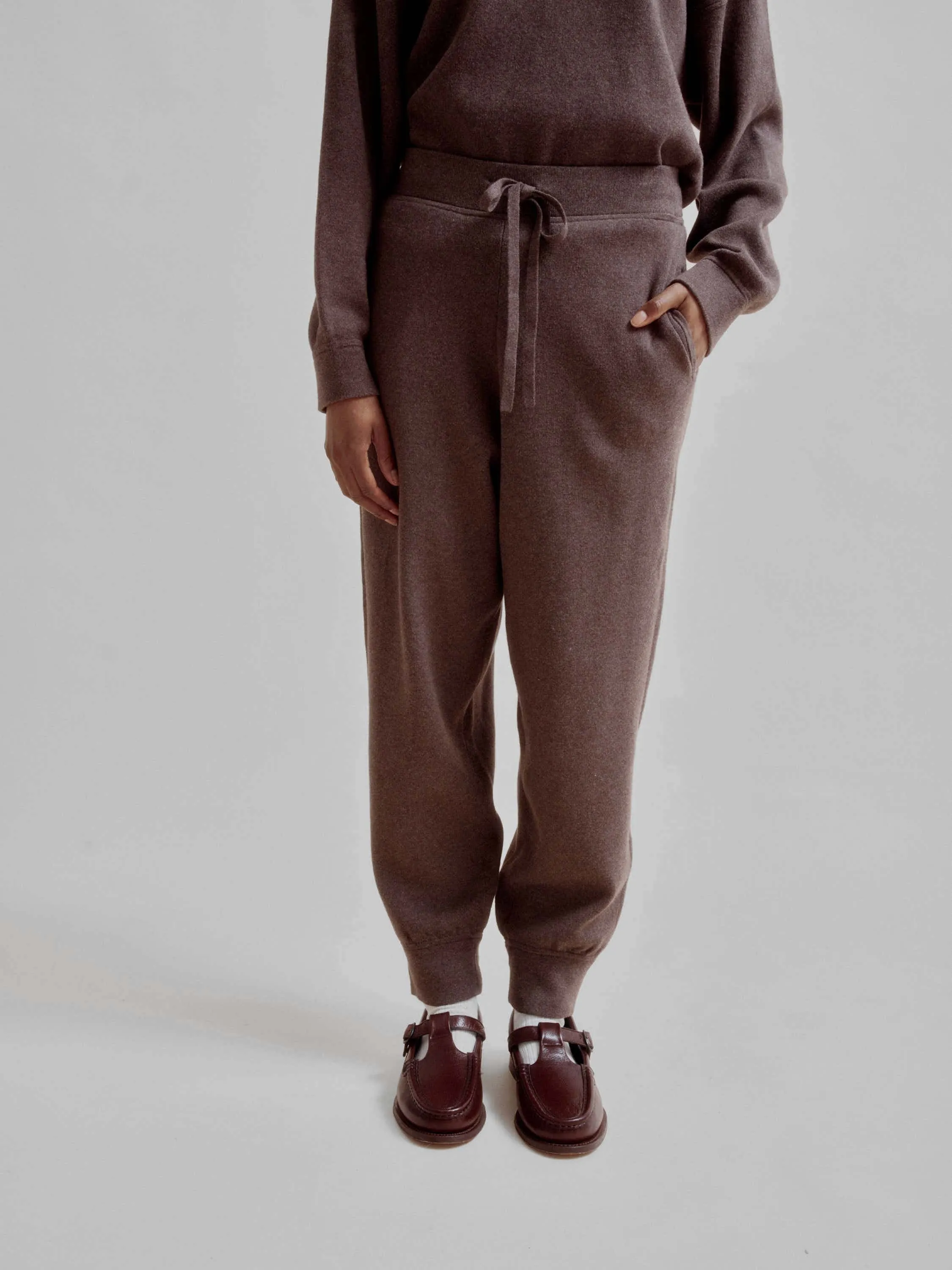 KNIT SWEATPANTS IN BROWNIE sold by Sayaka Davis product image thumbnail 2