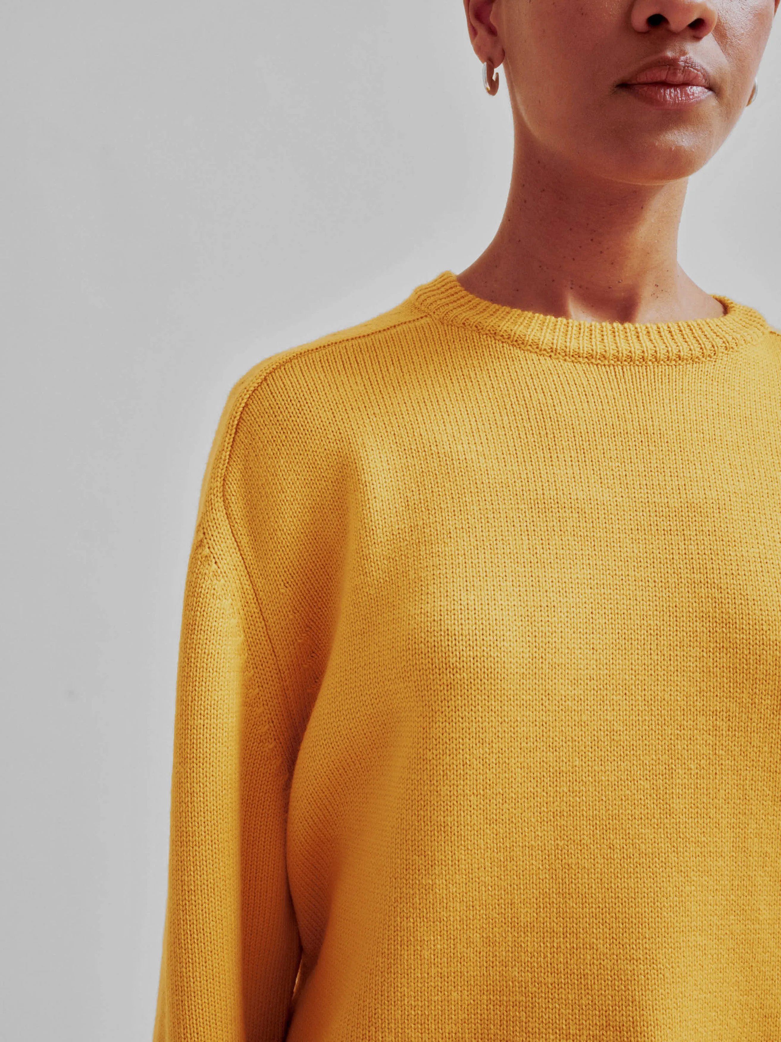 CREWNECK PULLOVER IN GOLDEN SUN sold by Sayaka Davis product image thumbnail 5