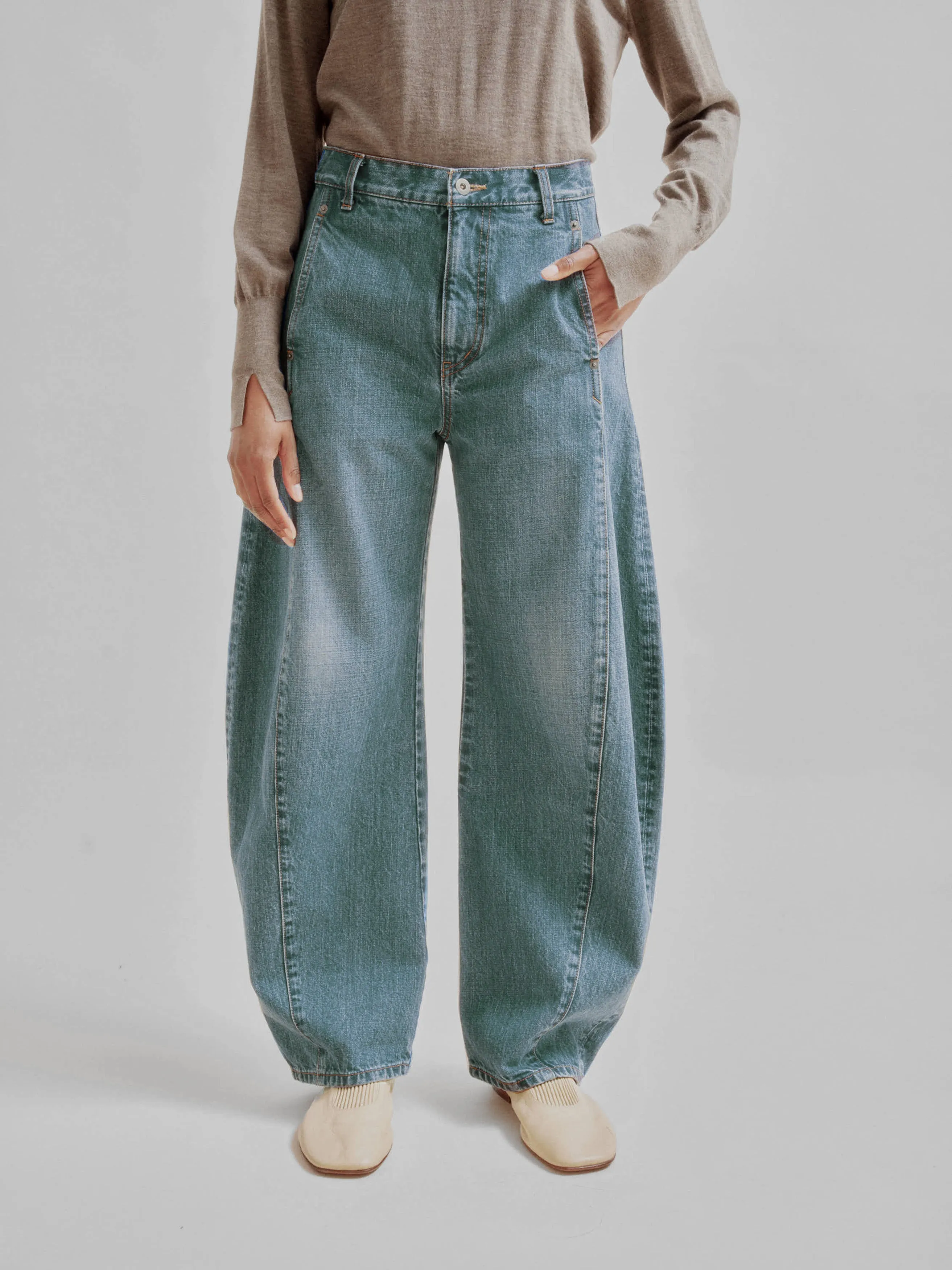 Barrel Denim in Vintage Blue sold by Sayaka Davis