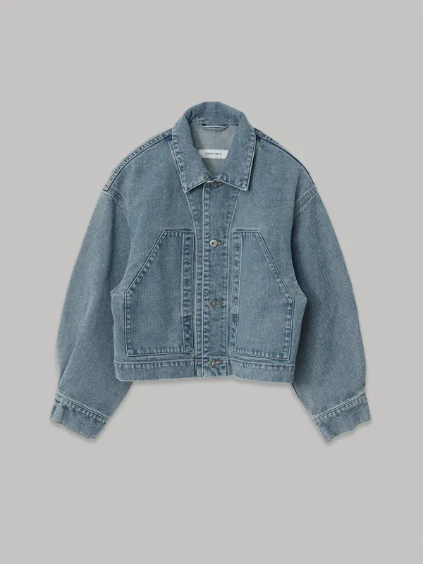 Cropped Jacket in Vintage Blue made by Sayaka Davis