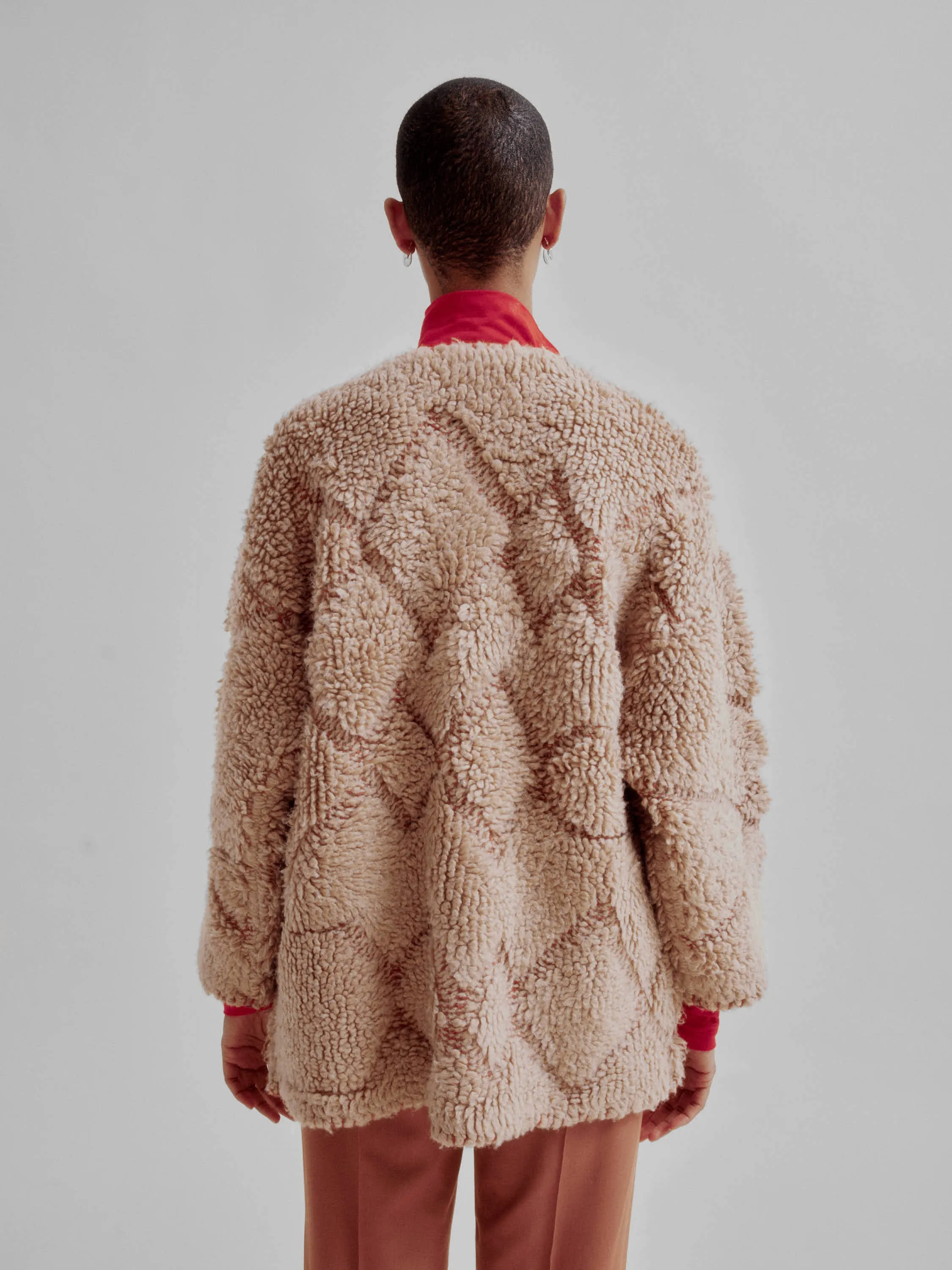 Pile Knit Coat in Ginger sold by Sayaka Davis product image thumbnail 5