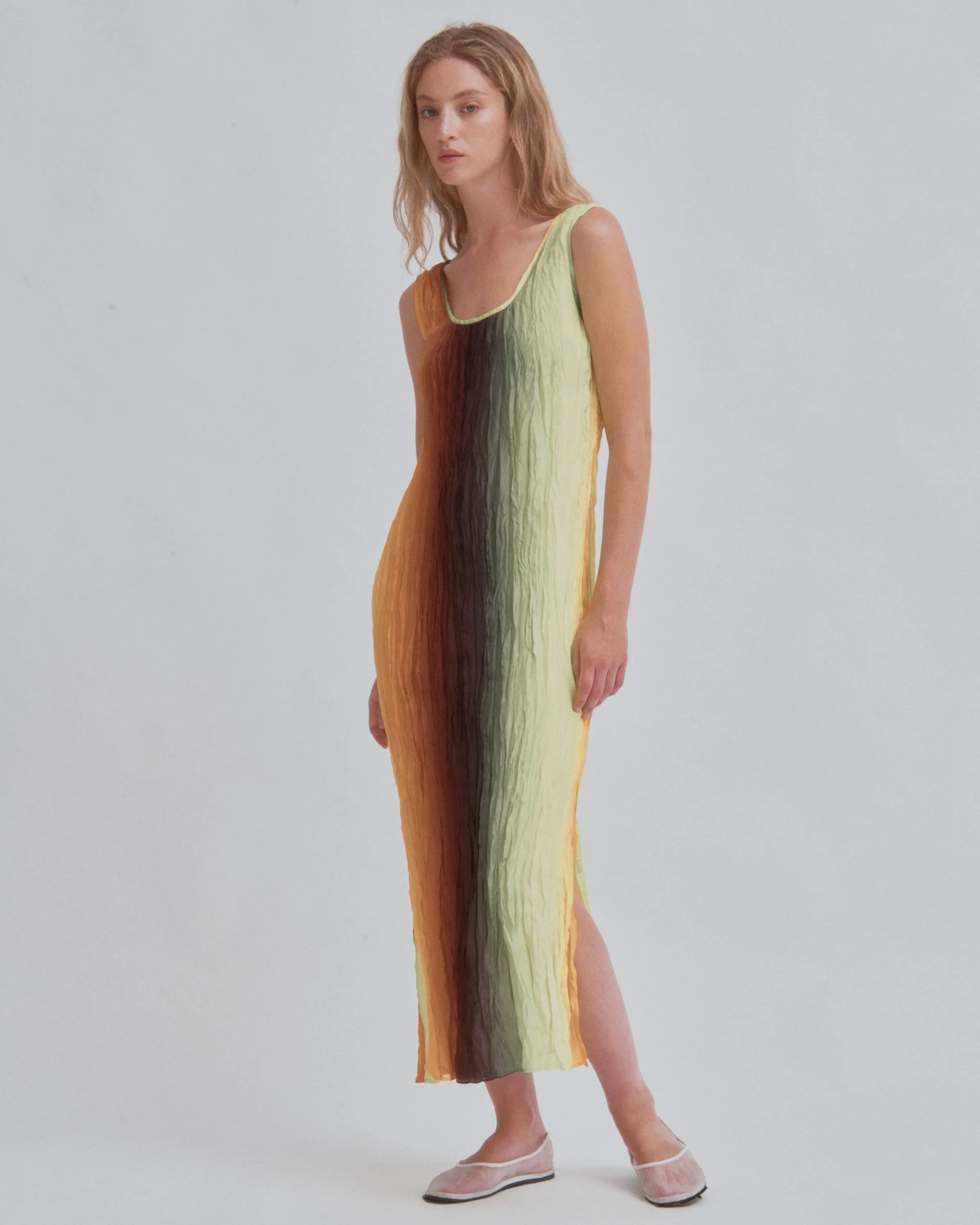 Hand Pleated Dress in Gradient sold by Sayaka Davis product image thumbnail 3