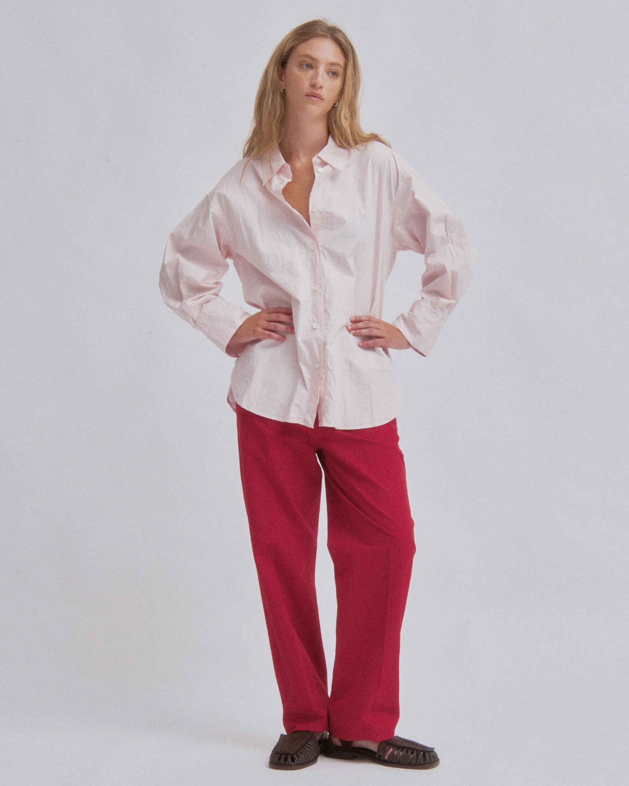 Straight Leg Trousers in Cherry sold by Sayaka Davis product image thumbnail 2