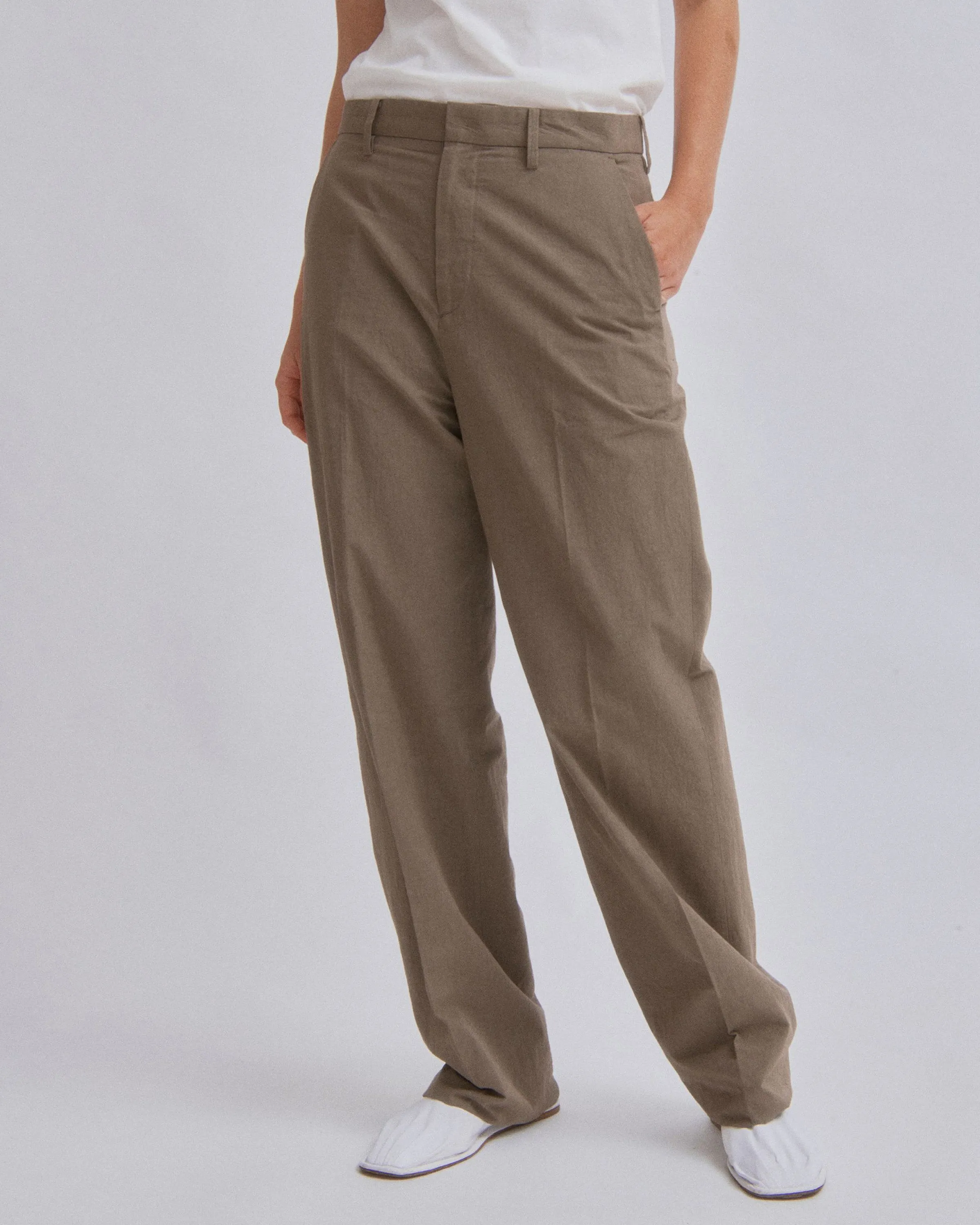 Straight Leg Trousers in Moss Gray sold by Sayaka Davis product image thumbnail 2