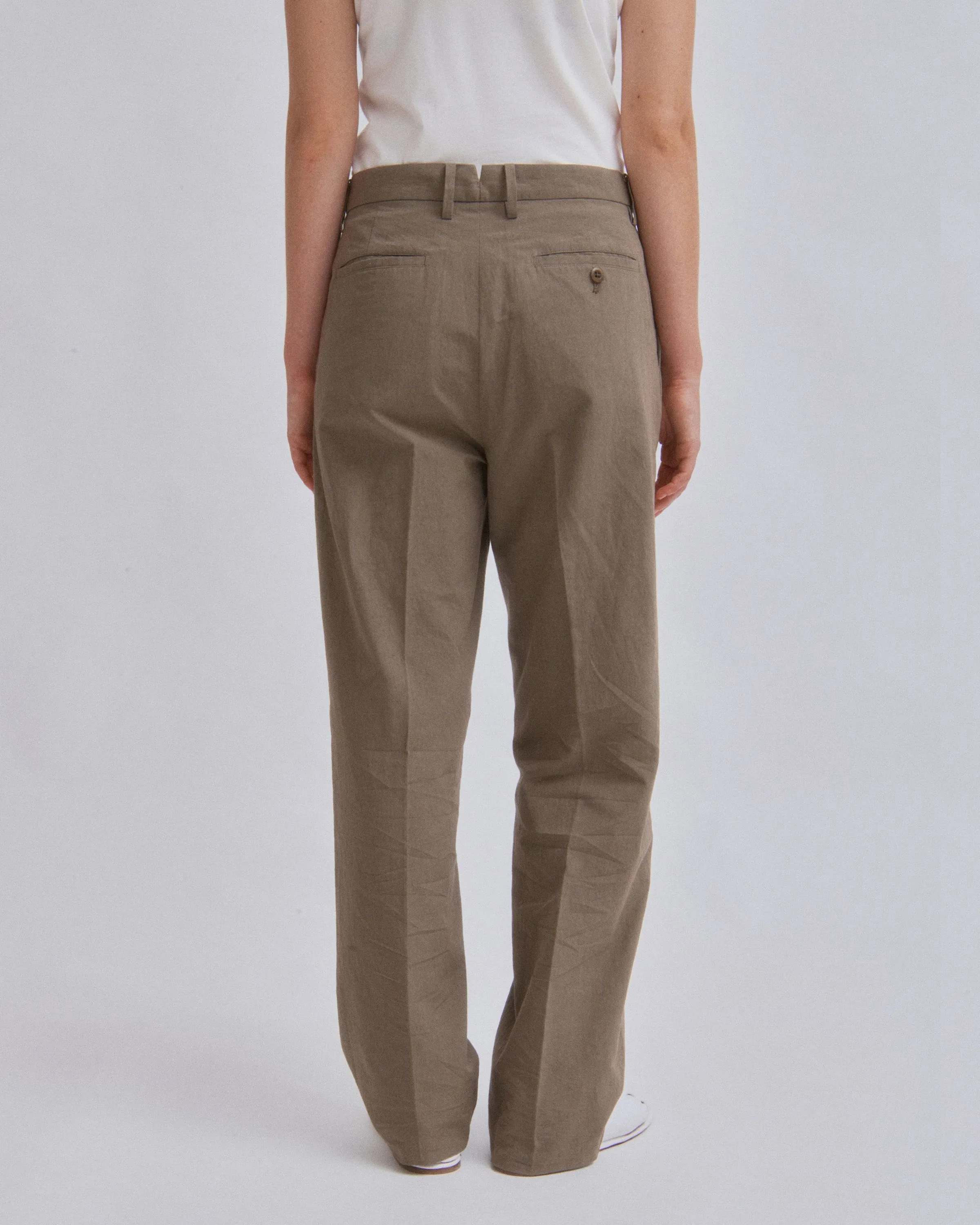 Straight Leg Trousers in Moss Gray sold by Sayaka Davis product image thumbnail 5