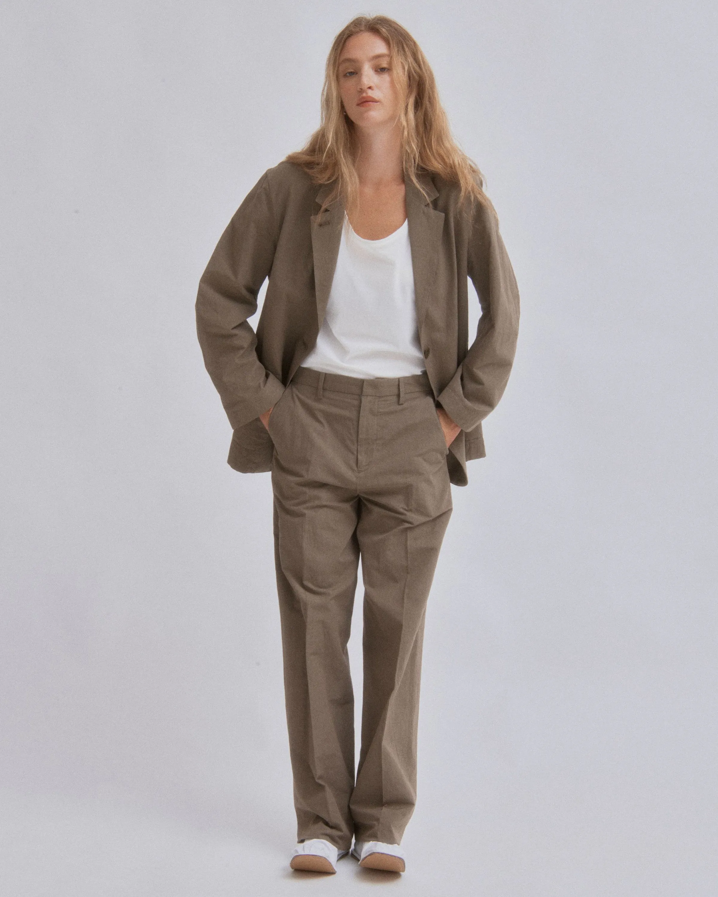 Single Blazer in Moss Gray sold by Sayaka Davis product image thumbnail 3