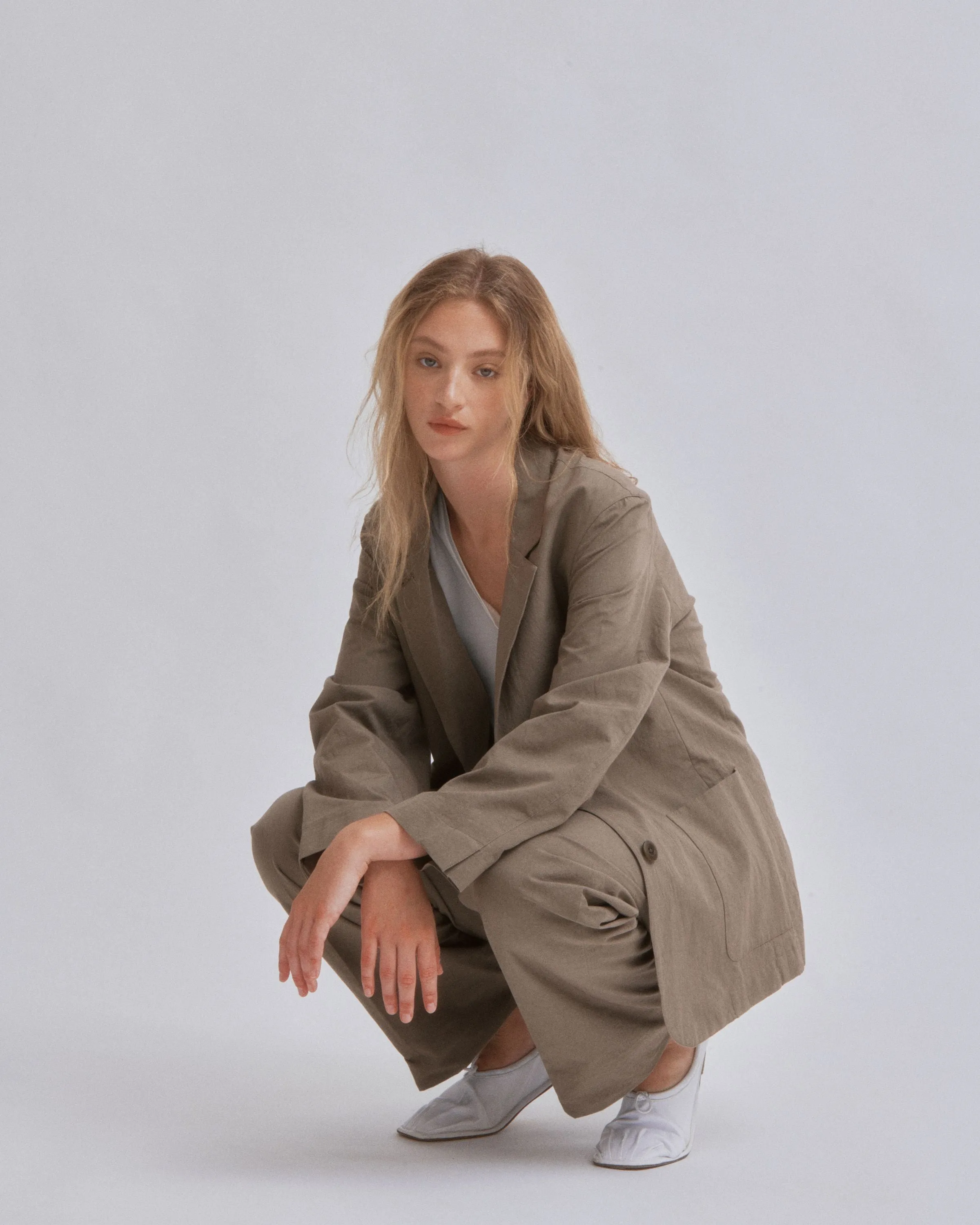 Single Blazer in Moss Gray sold by Sayaka Davis product image thumbnail 5