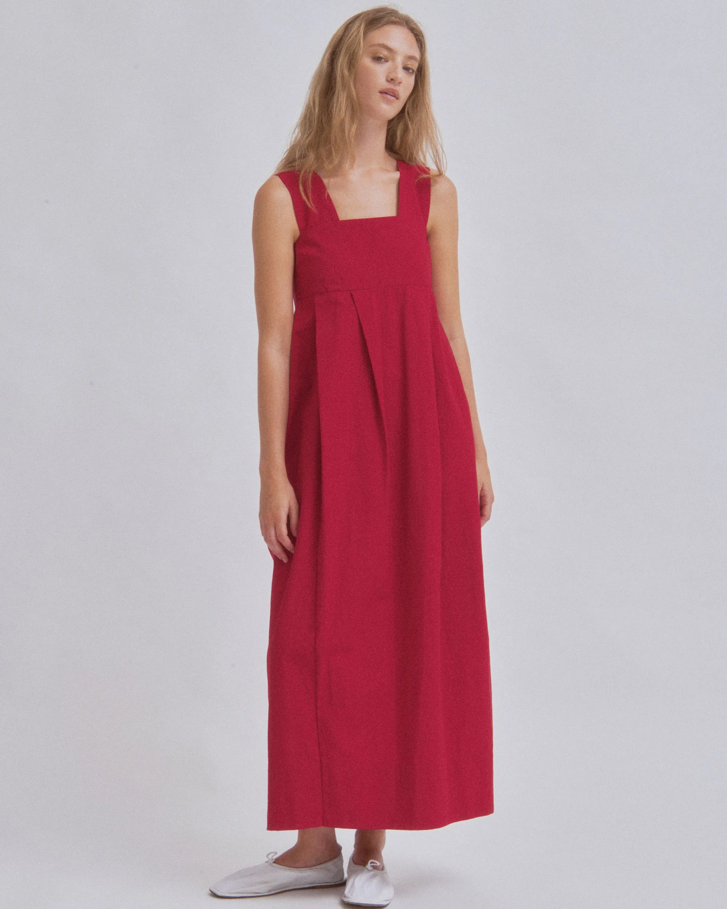 Thick Strap Dress in Cherry sold by Sayaka Davis