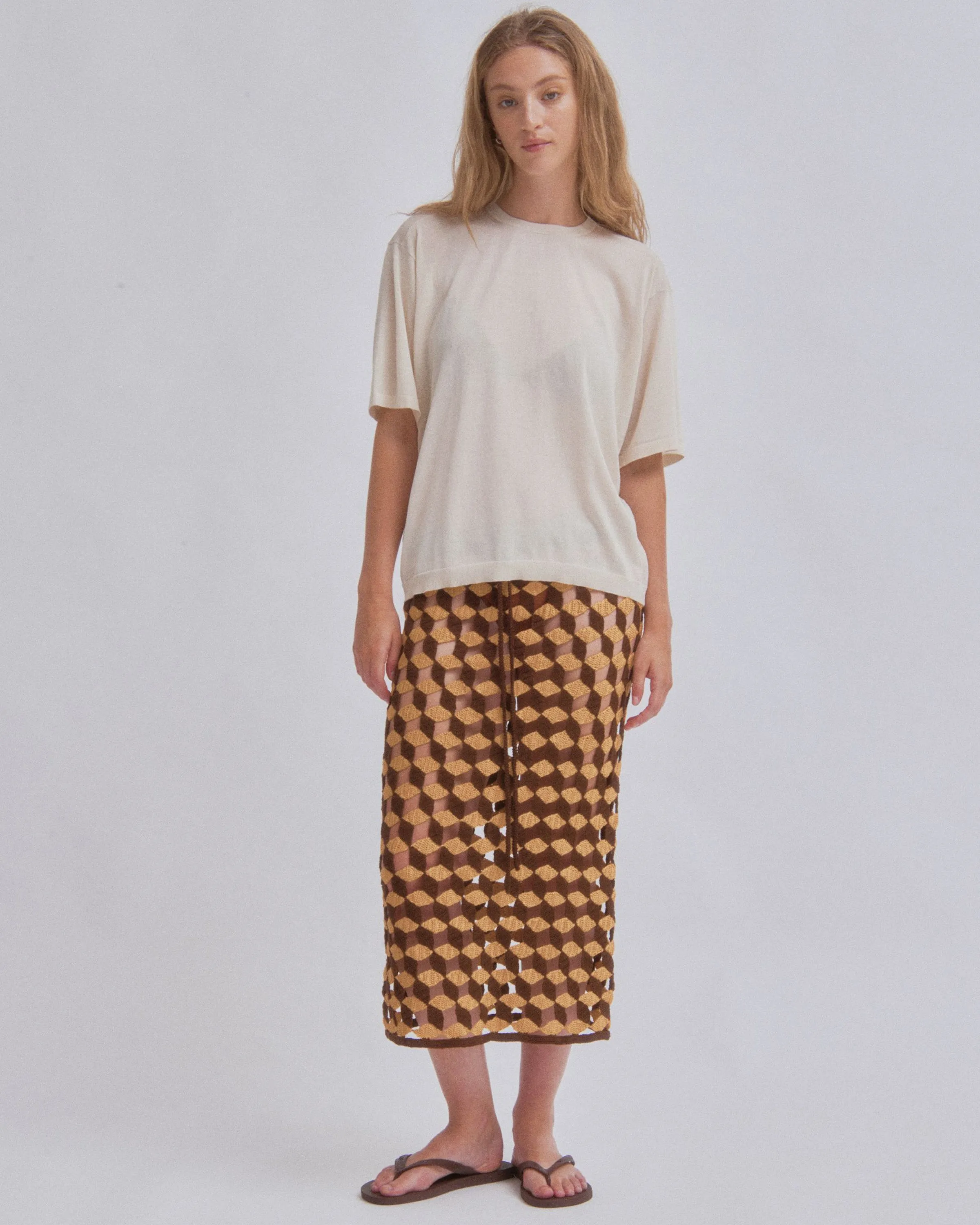 Crochet Skirt in Sun x Wood sold by Sayaka Davis product image thumbnail 3