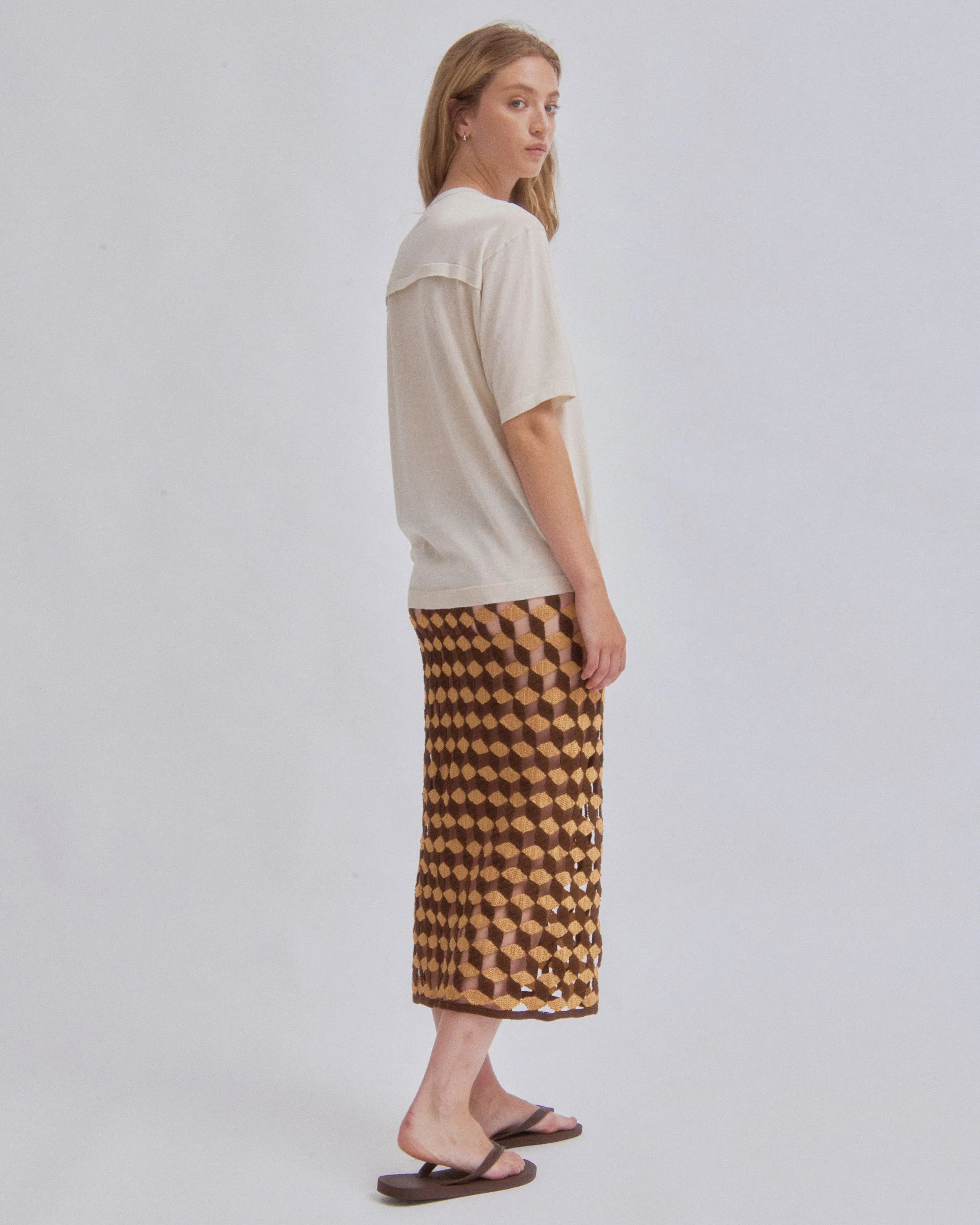 Crochet Skirt in Sun x Wood sold by Sayaka Davis product image thumbnail 5