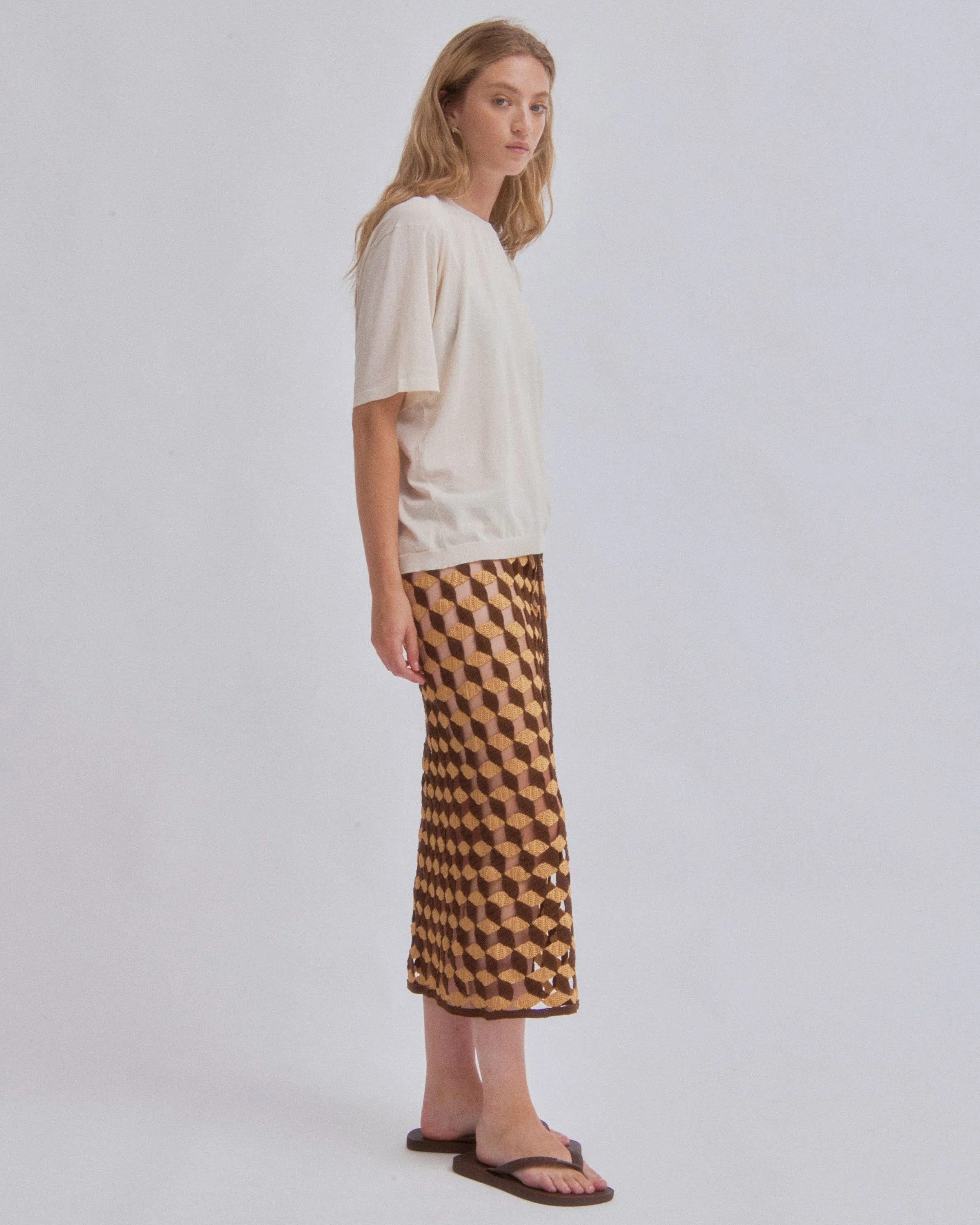 Crochet Skirt in Sun x Wood sold by Sayaka Davis product image thumbnail 4