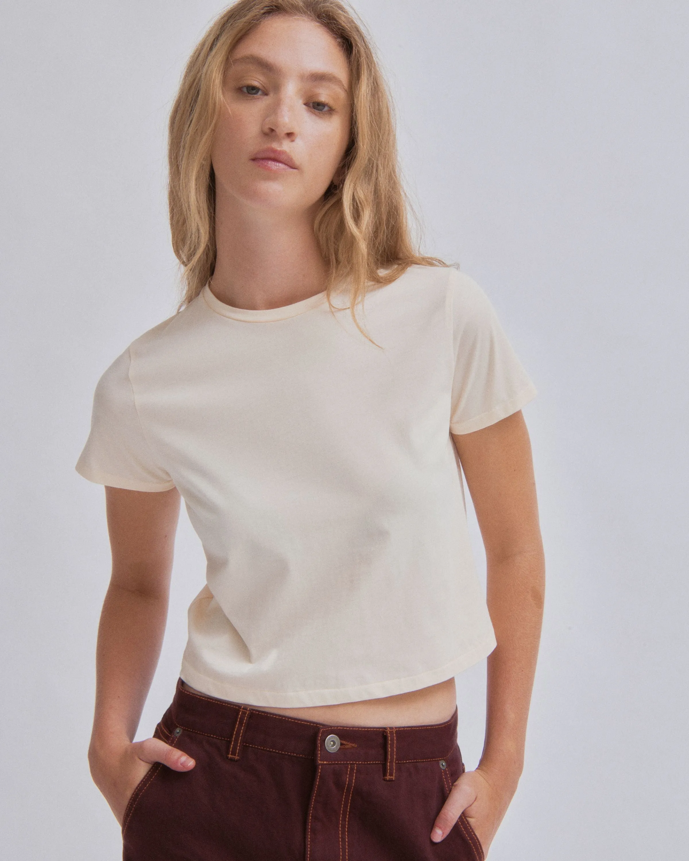 Compact Tee in Sherbet sold by Sayaka Davis