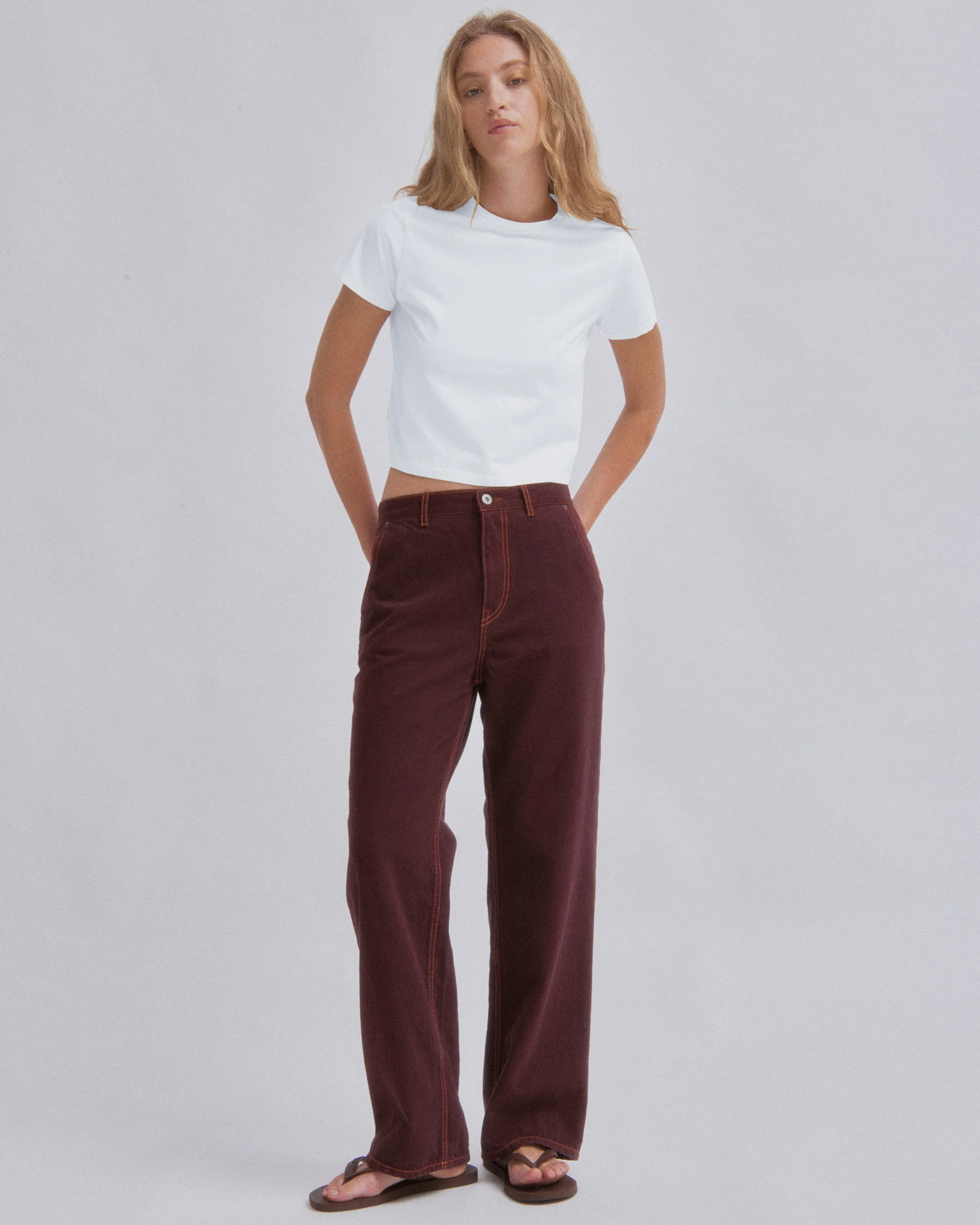 Compact Tee in White sold by Sayaka Davis product image thumbnail 2