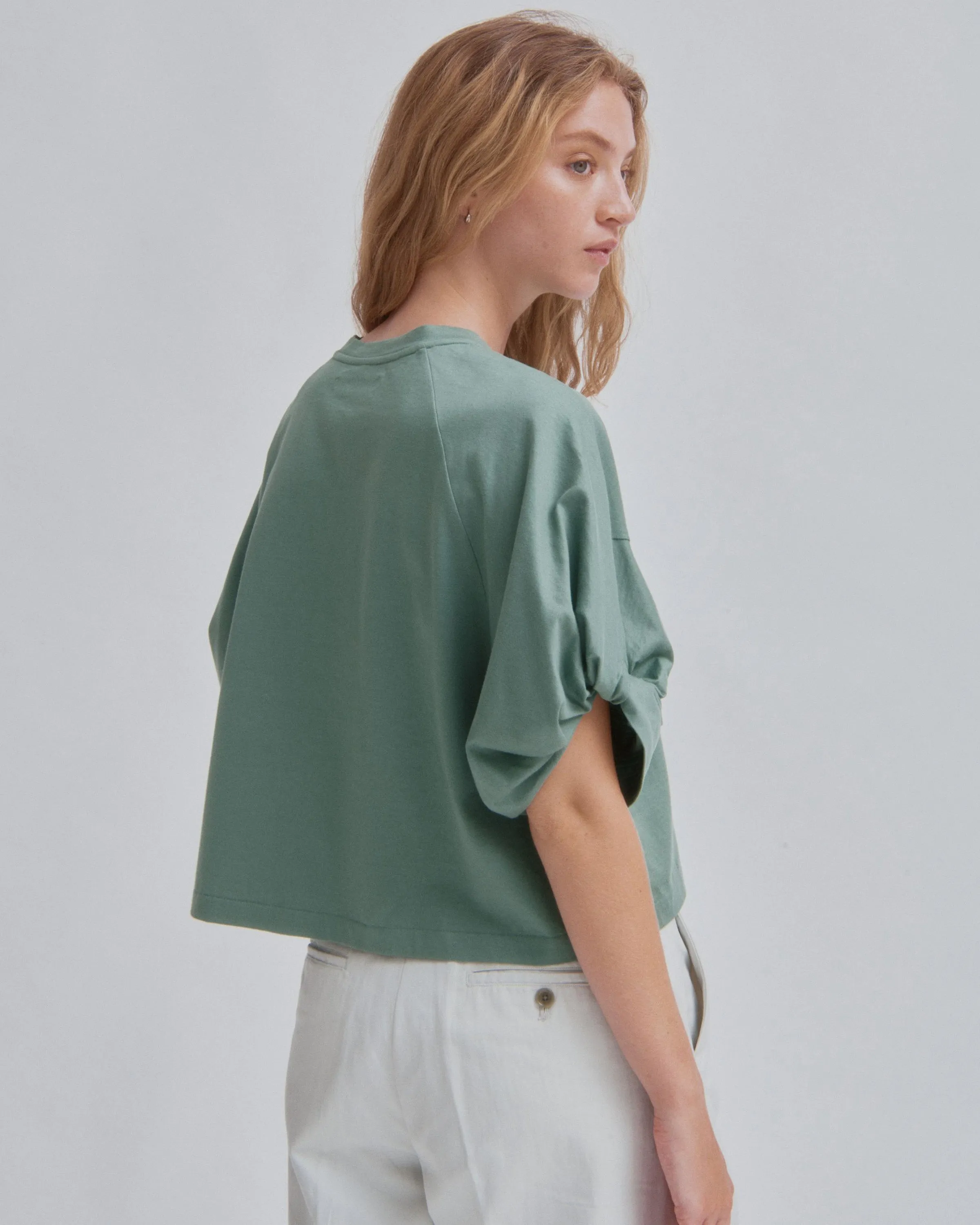 Twisted Sleeve Tee in Fern sold by Sayaka Davis product image thumbnail 2
