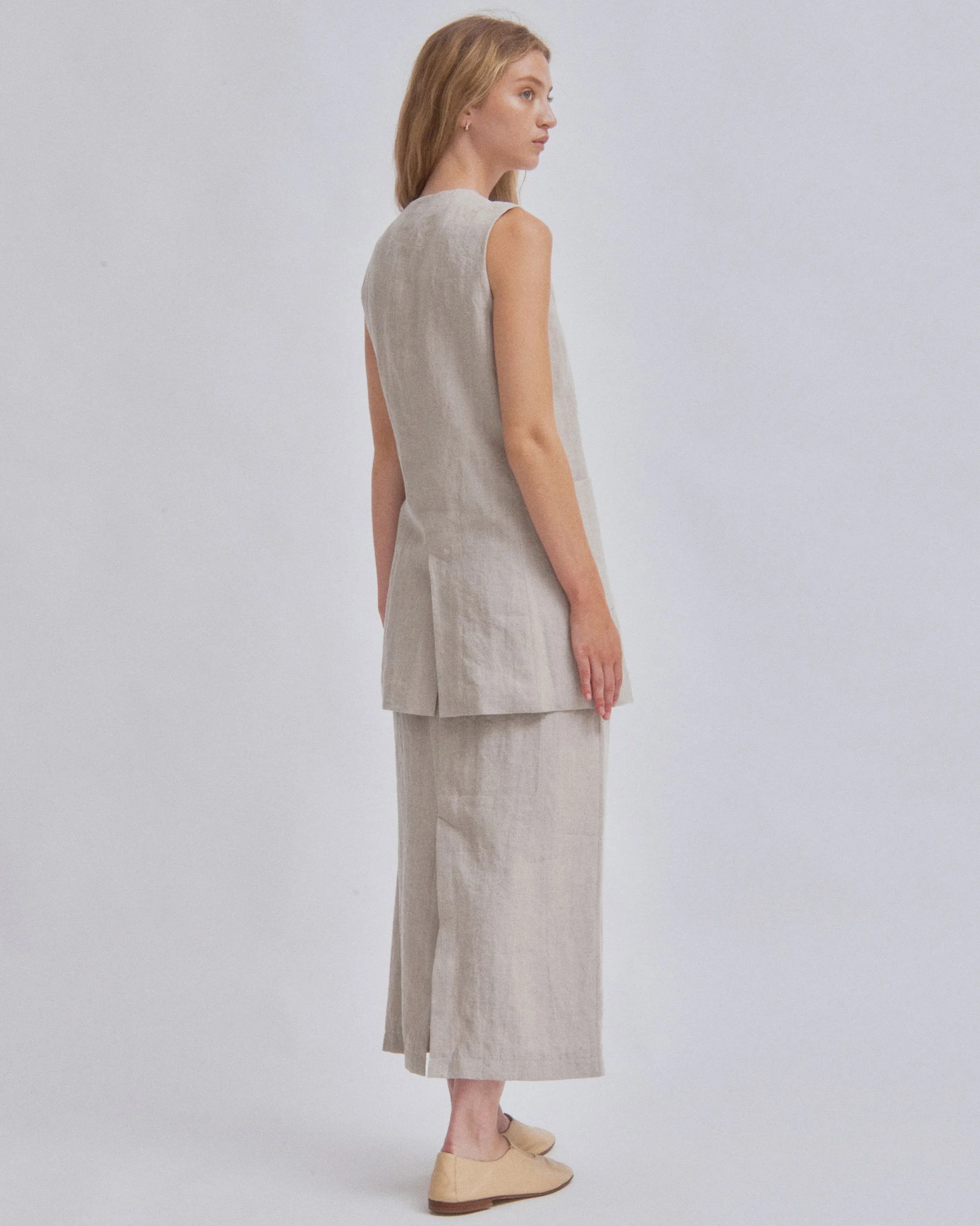 Long Vest in Twine sold by Sayaka Davis product image thumbnail 4