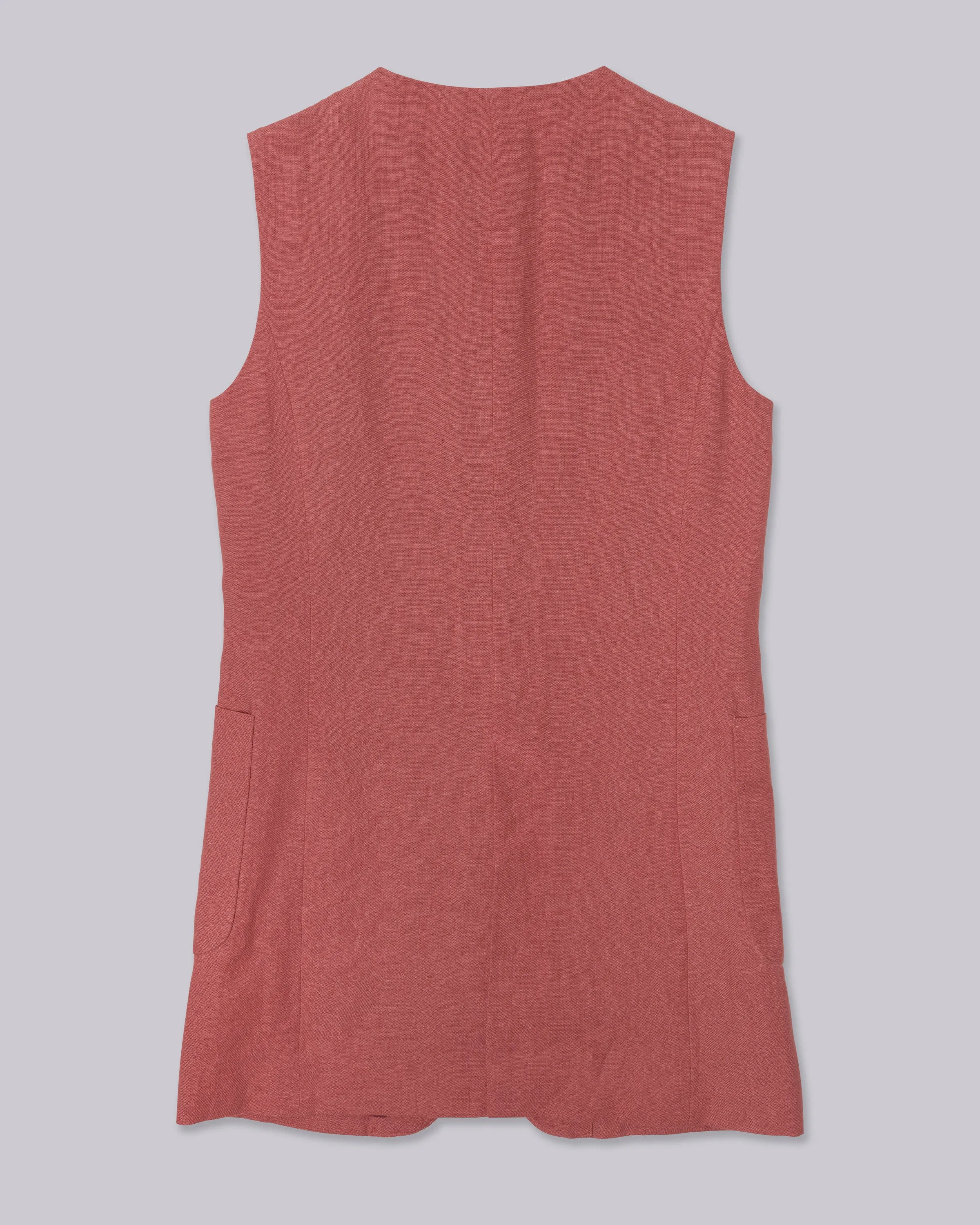 Long Vest in Clay sold by Sayaka Davis product image thumbnail 5