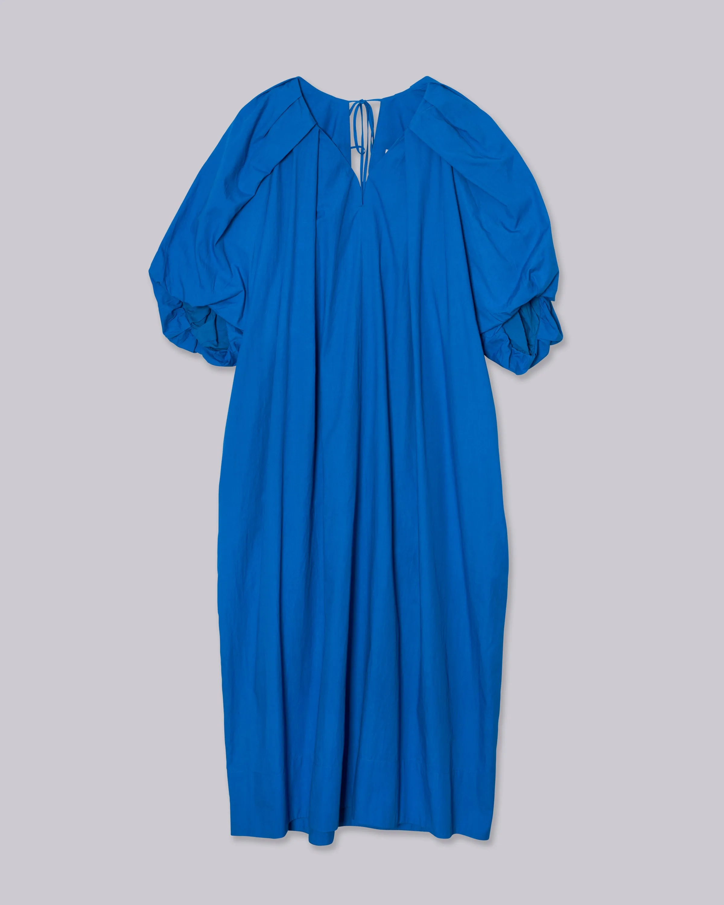 TUCKED COCOON DRESS IN CERULEAN sold by Sayaka Davis product image thumbnail 5