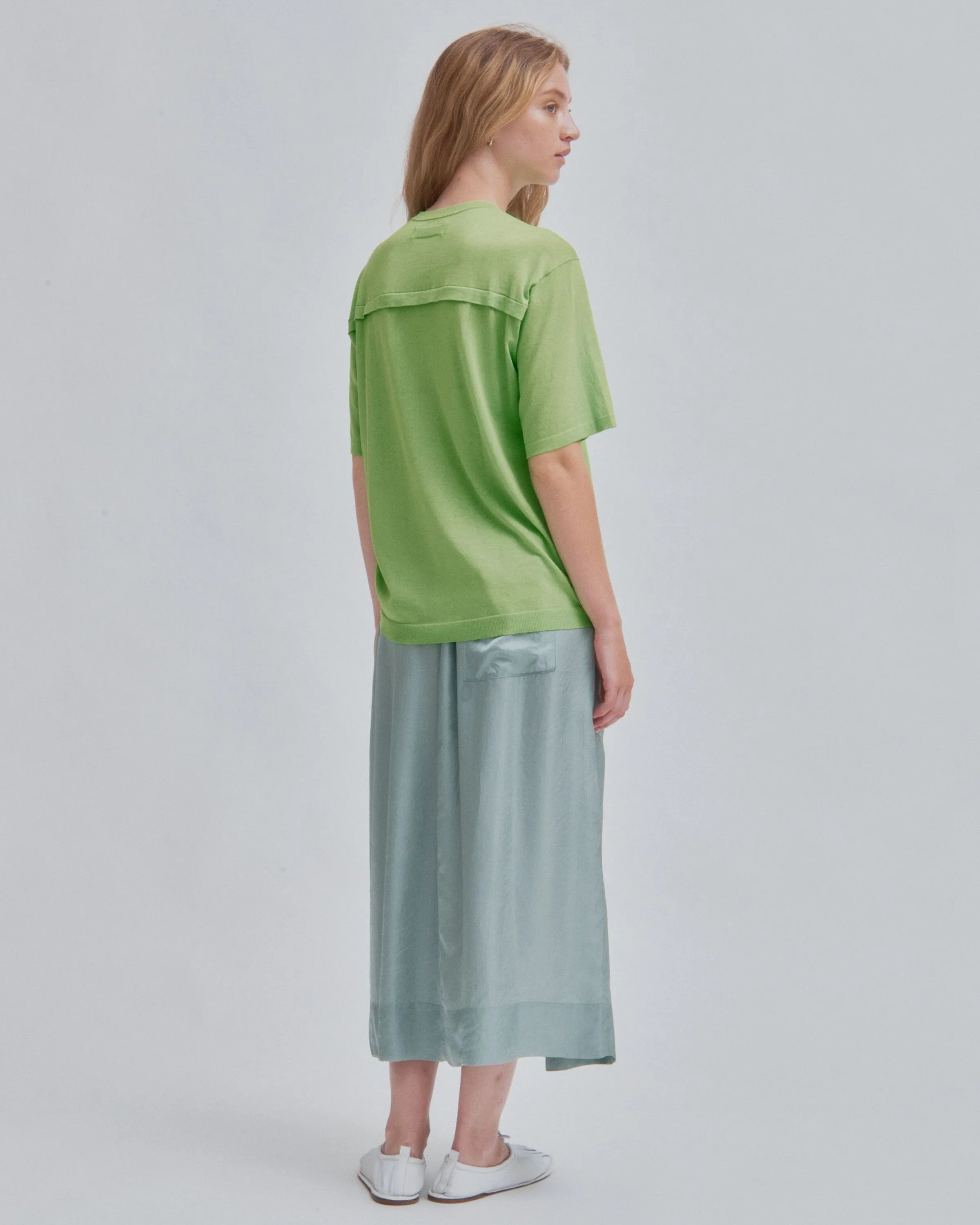 PULL-ON SKIRT IN SEA FOAM sold by Sayaka Davis product image thumbnail 5