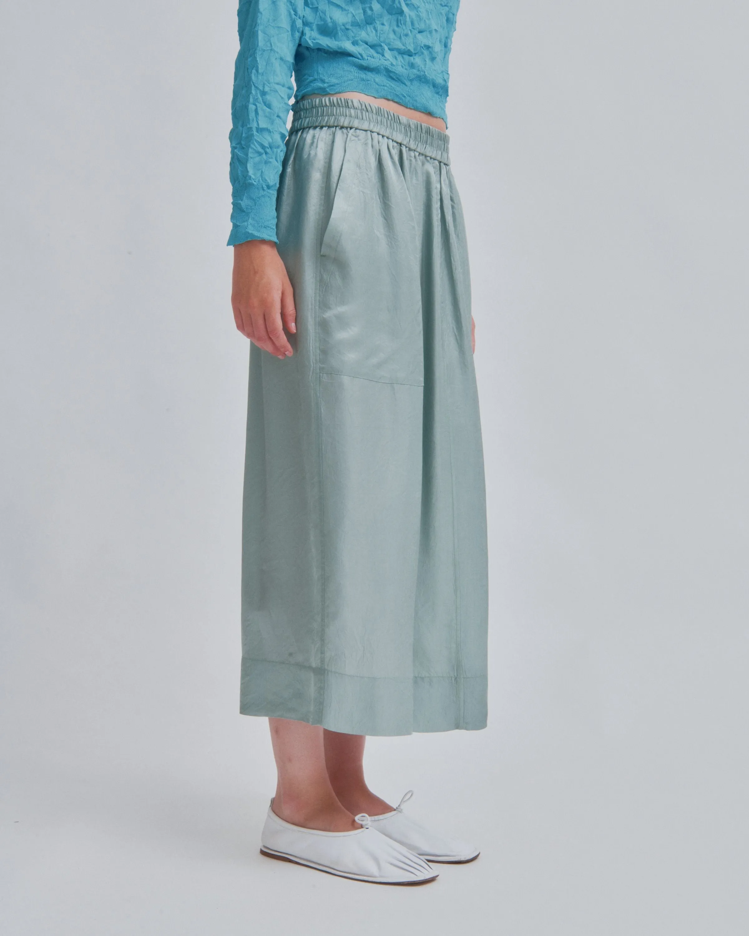 PULL-ON SKIRT IN SEA FOAM sold by Sayaka Davis product image thumbnail 2