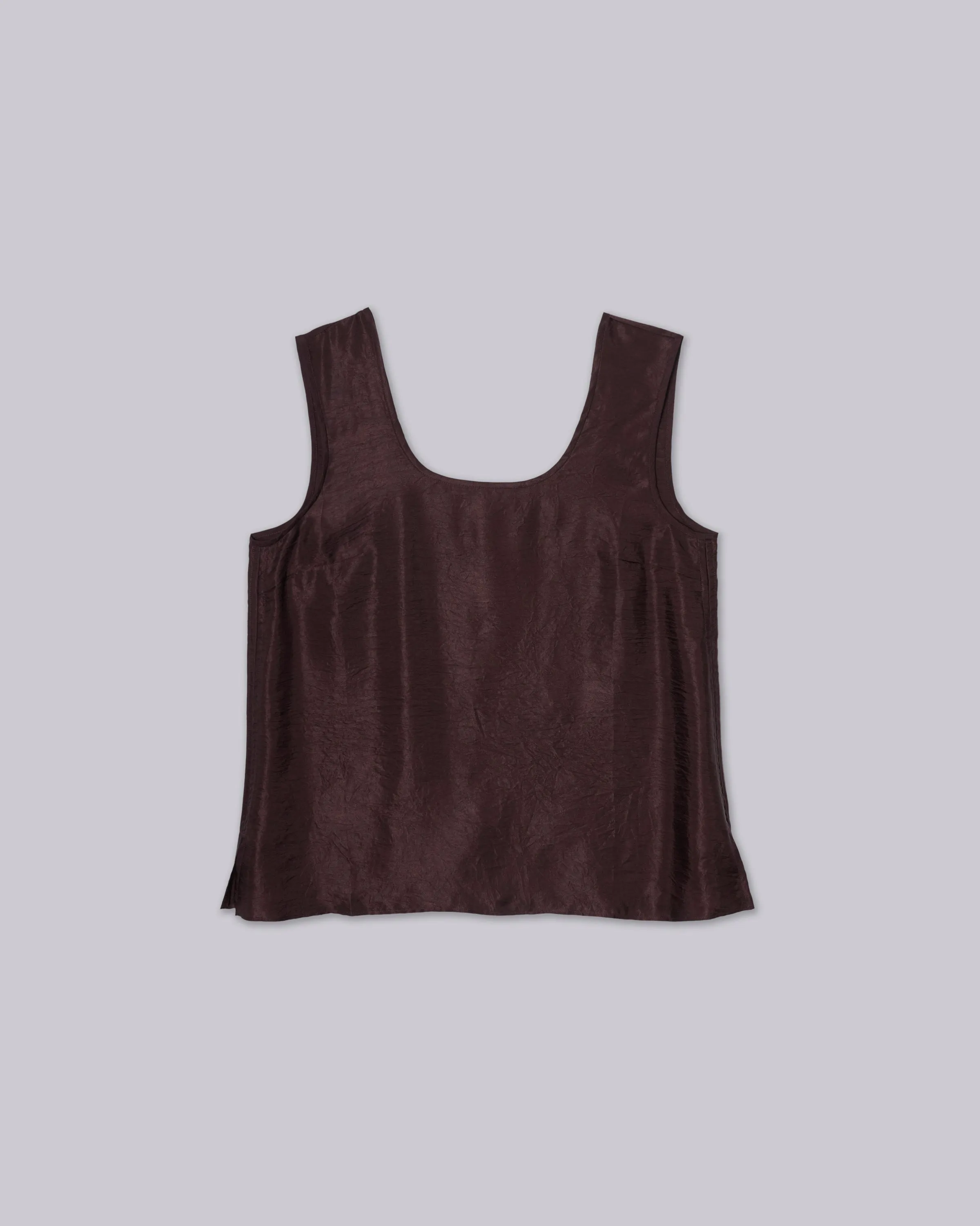U-NECK TANK IN SANGRIA sold by Sayaka Davis