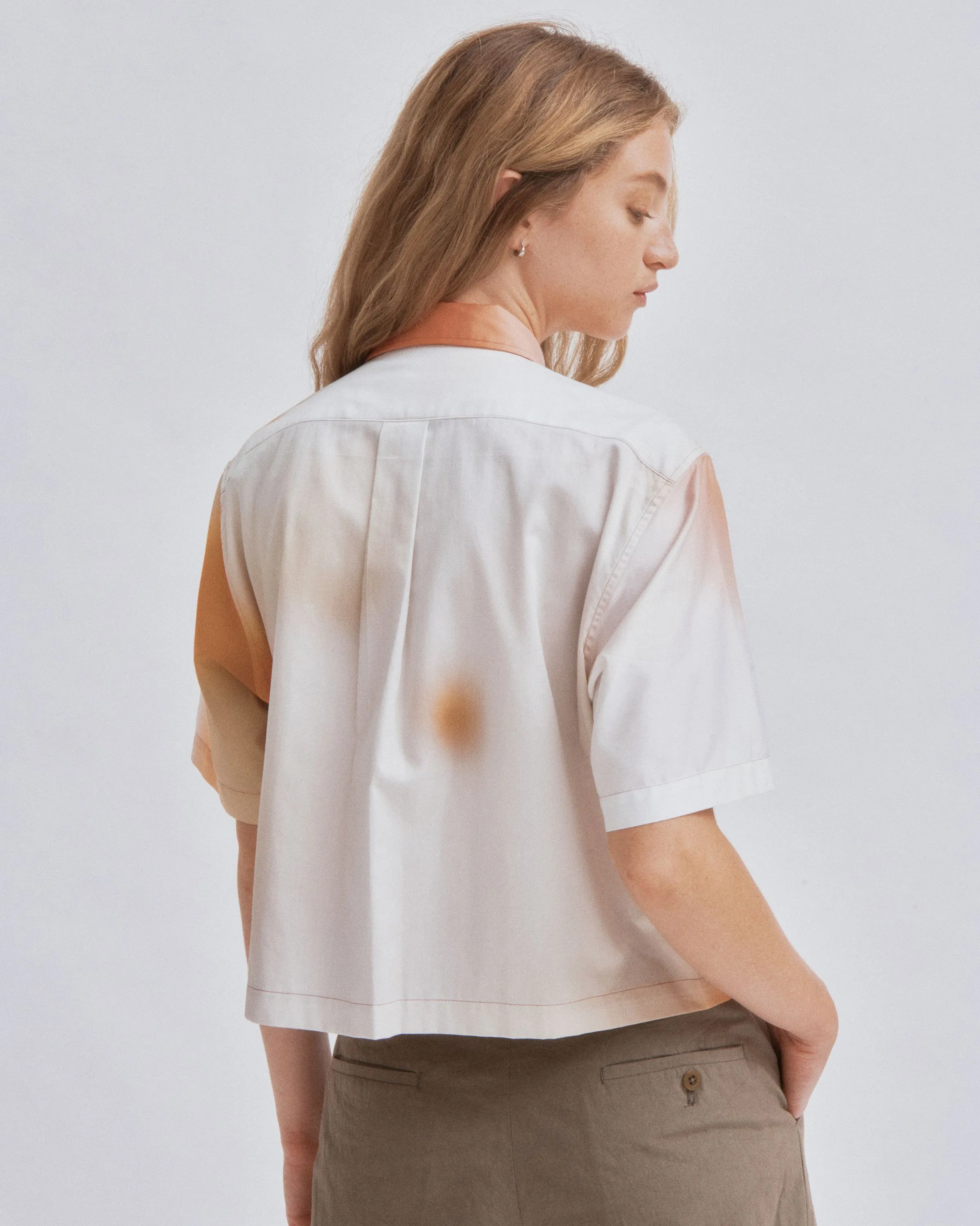 CROPPED SHIRT IN PRINT sold by Sayaka Davis product image thumbnail 5