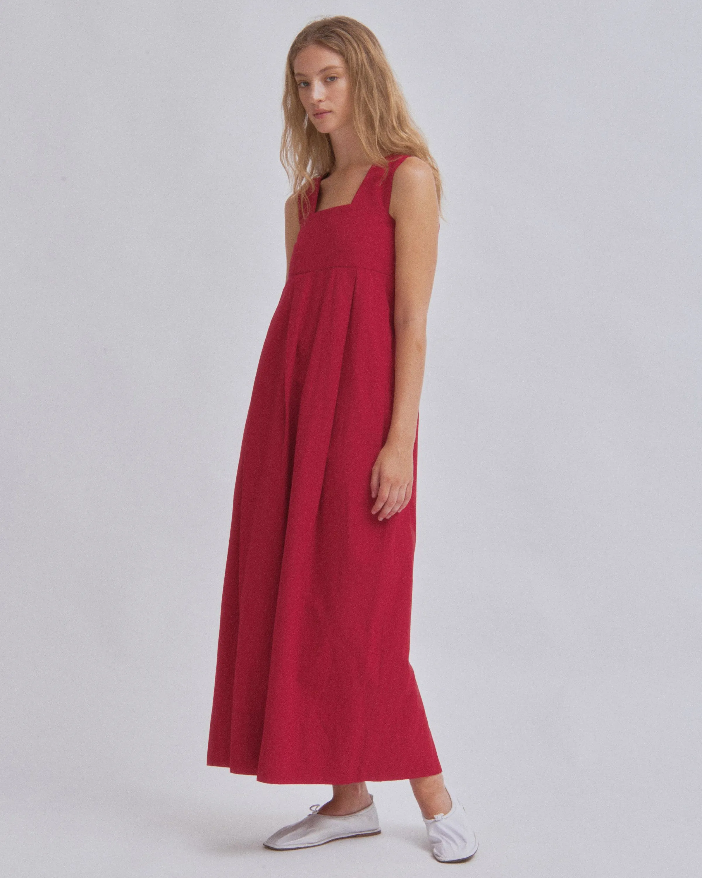 THICK STRAP DRESS IN CHERRY sold by Sayaka Davis product image thumbnail 2