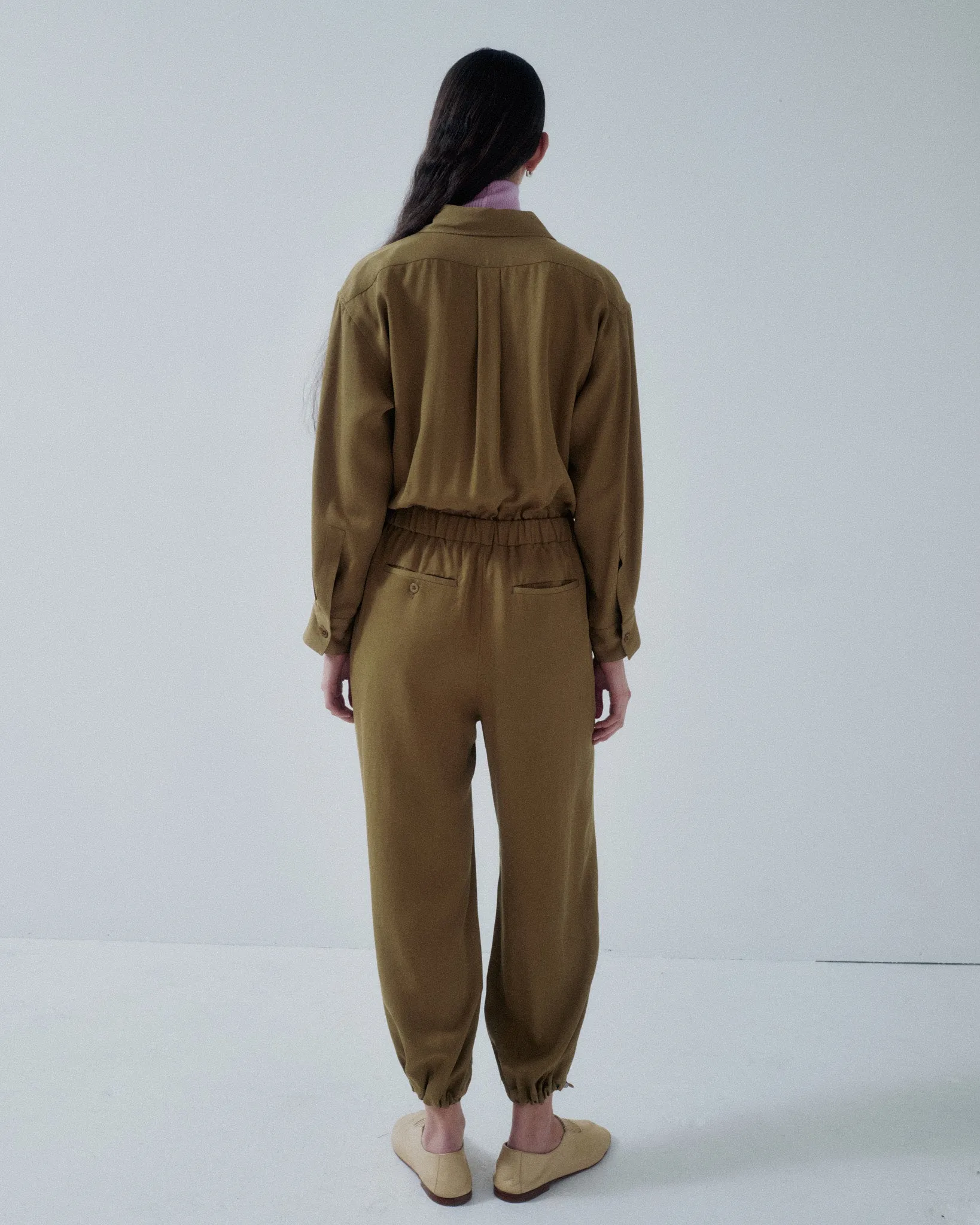 JP PRE BALLOON-LEG JUMPSUIT IN OAK sold by Sayaka Davis product image thumbnail 5
