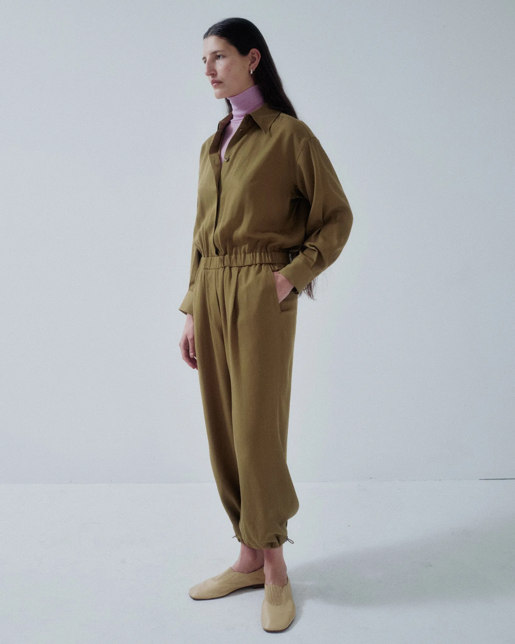 JP PRE BALLOON-LEG JUMPSUIT IN OAK sold by Sayaka Davis product image thumbnail 2