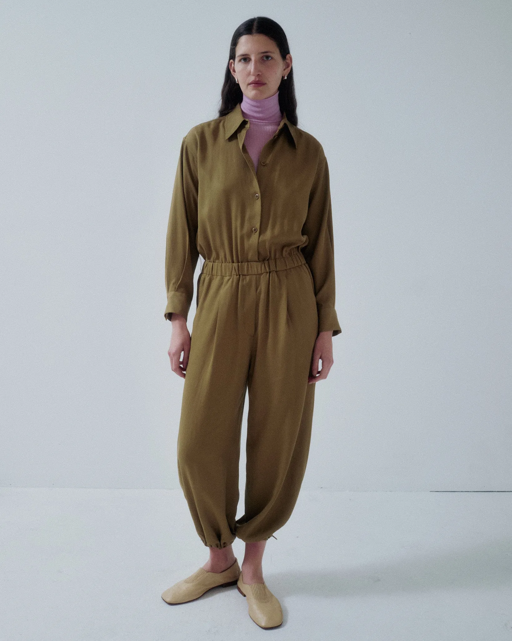 JP PRE BALLOON-LEG JUMPSUIT IN OAK sold by Sayaka Davis product image thumbnail 4