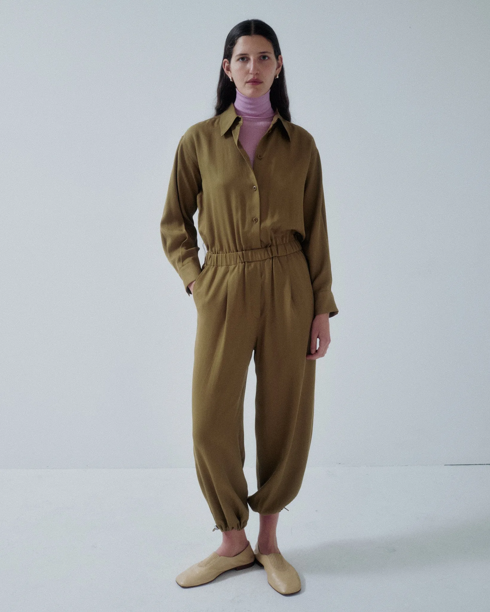 JP PRE BALLOON-LEG JUMPSUIT IN OAK sold by Sayaka Davis product image thumbnail 3